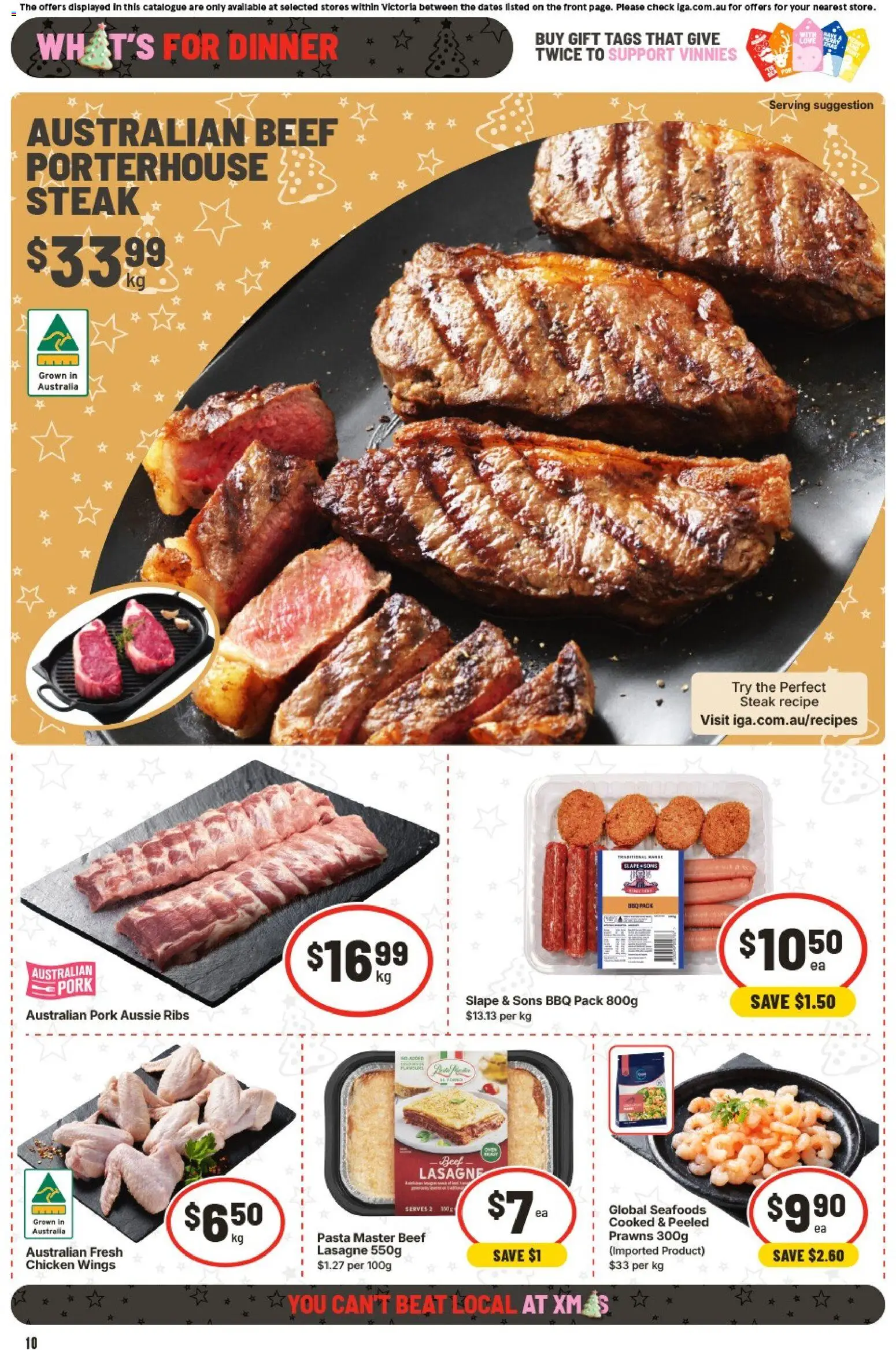 IGA catalogue - valid from 26.11.2025 | Page: 13 | Products: Chicken, Pork, Beef, Steak