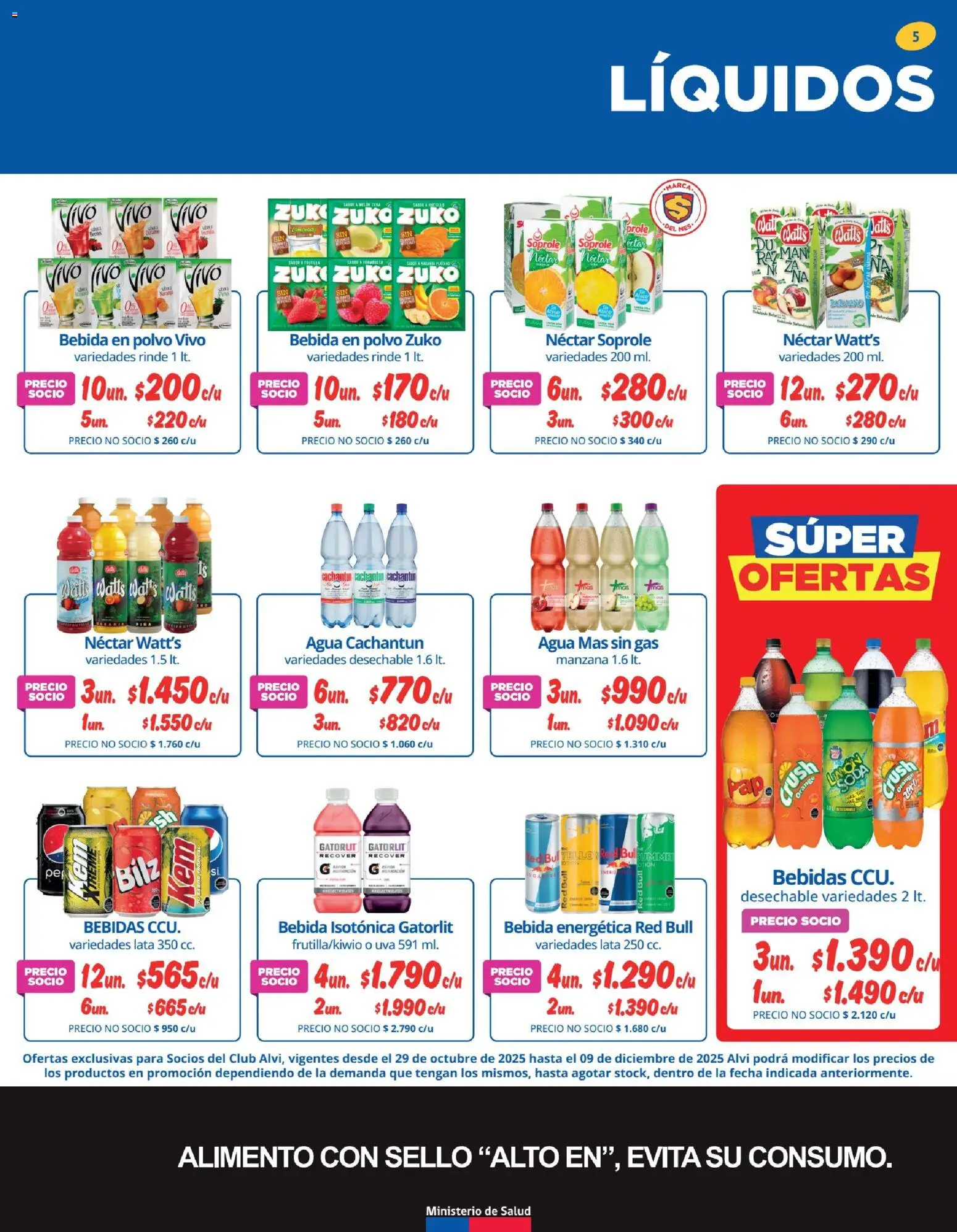 Black Friday Alvi │ válido desde el 04.11.2025 | Página: 5 | Productos: Manzana, Agua, Polvo, Soda