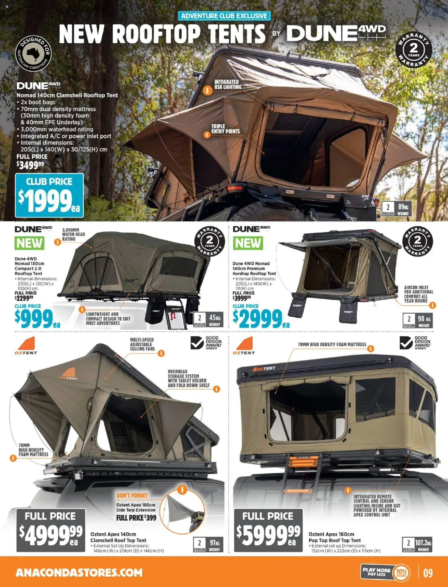 Anaconda catalogue - valid from 03.12.2025 | Page: 9 | Products: Water, Suit, Usb, Mattress