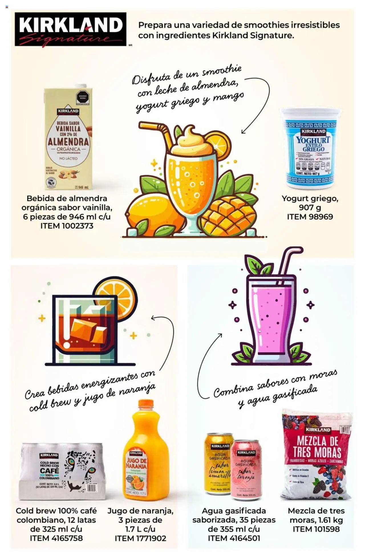 Nuevas ofertas de Costco válidas en toda la República Mexicana desde el 07.08.2025. ¡Encuentra las mejores ofertas en Costco - Catálogo Agosto! | Página: 81 | Productos: Mango, Café, Jugo, Almendra