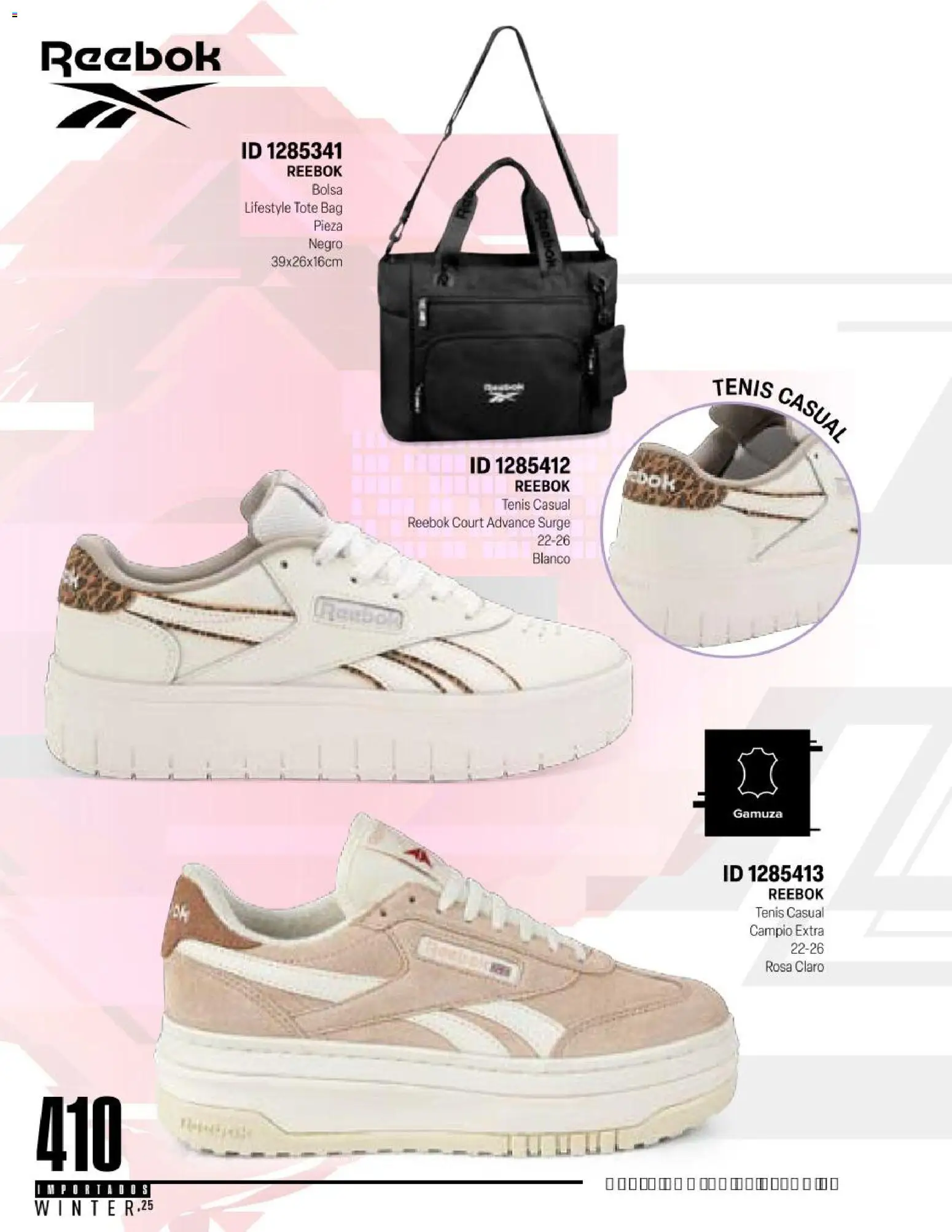 Nuevas ofertas de Price Shoes válidas en toda la República Mexicana desde el 11.11.2025. ¡Encuentra las mejores ofertas en Price Shoes catálogo Importados Winter 2025  ! | Página: 410 | Productos: Tenis, Bolsa, Gamuza