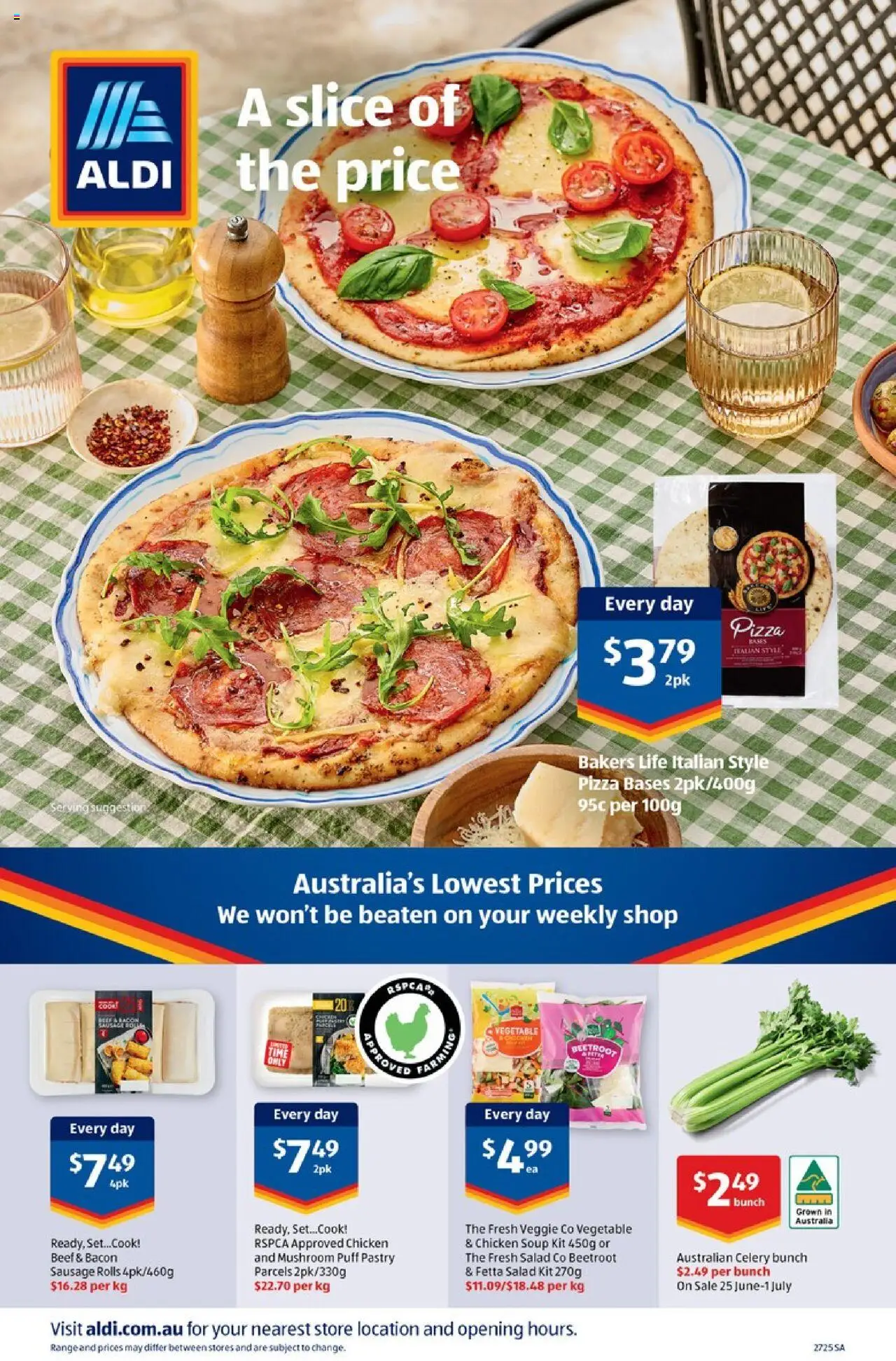 Aldi catalogue - valid from 02.07.2025 | Page: 35 | Products: Bacon, Pizza, Beef, Beetroot