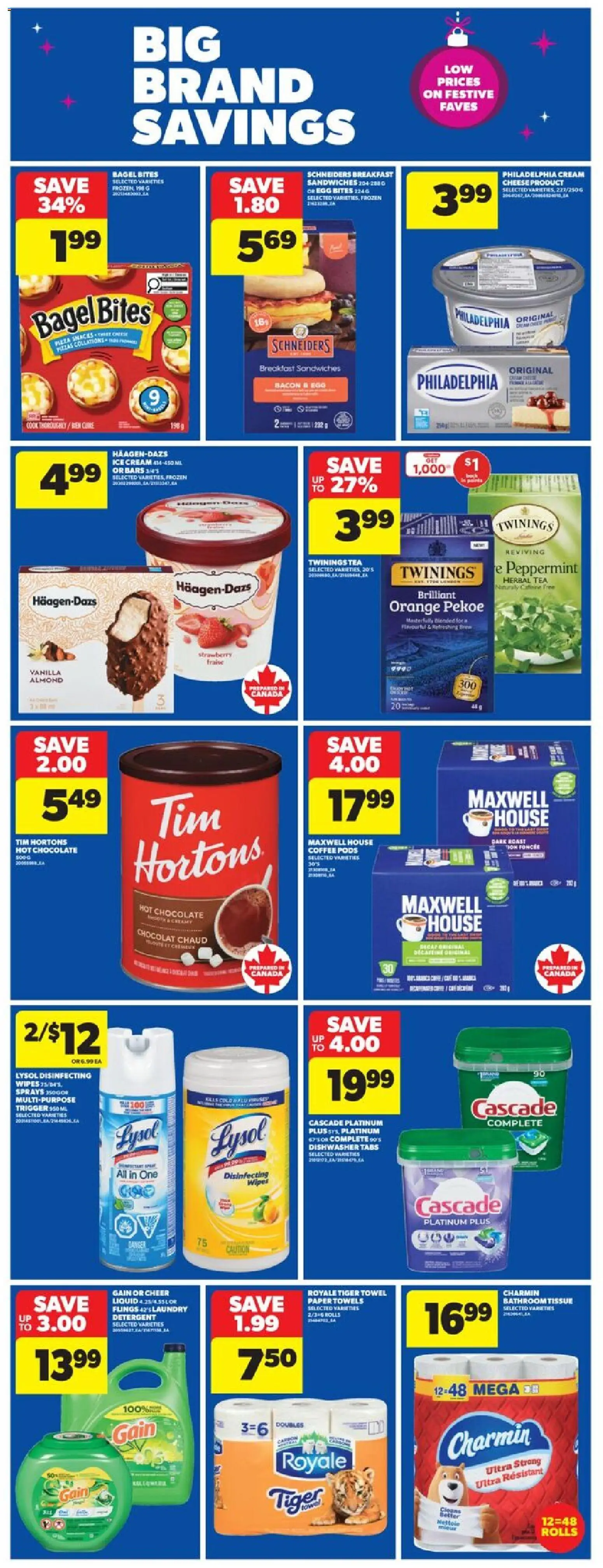 Real Canadian Superstore flyer valid from 13.11.2025 | Page: 18 | Products: Tea, Detergent, Coffee, Chocolate