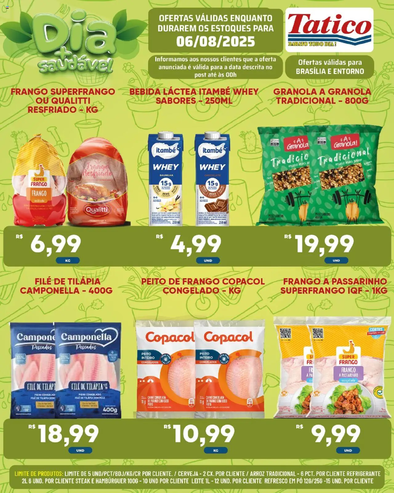 Tatico Folheto - válido de 07.08.2025 | Página: 28 | Produtos: Arroz, Carne, Granola, Pá