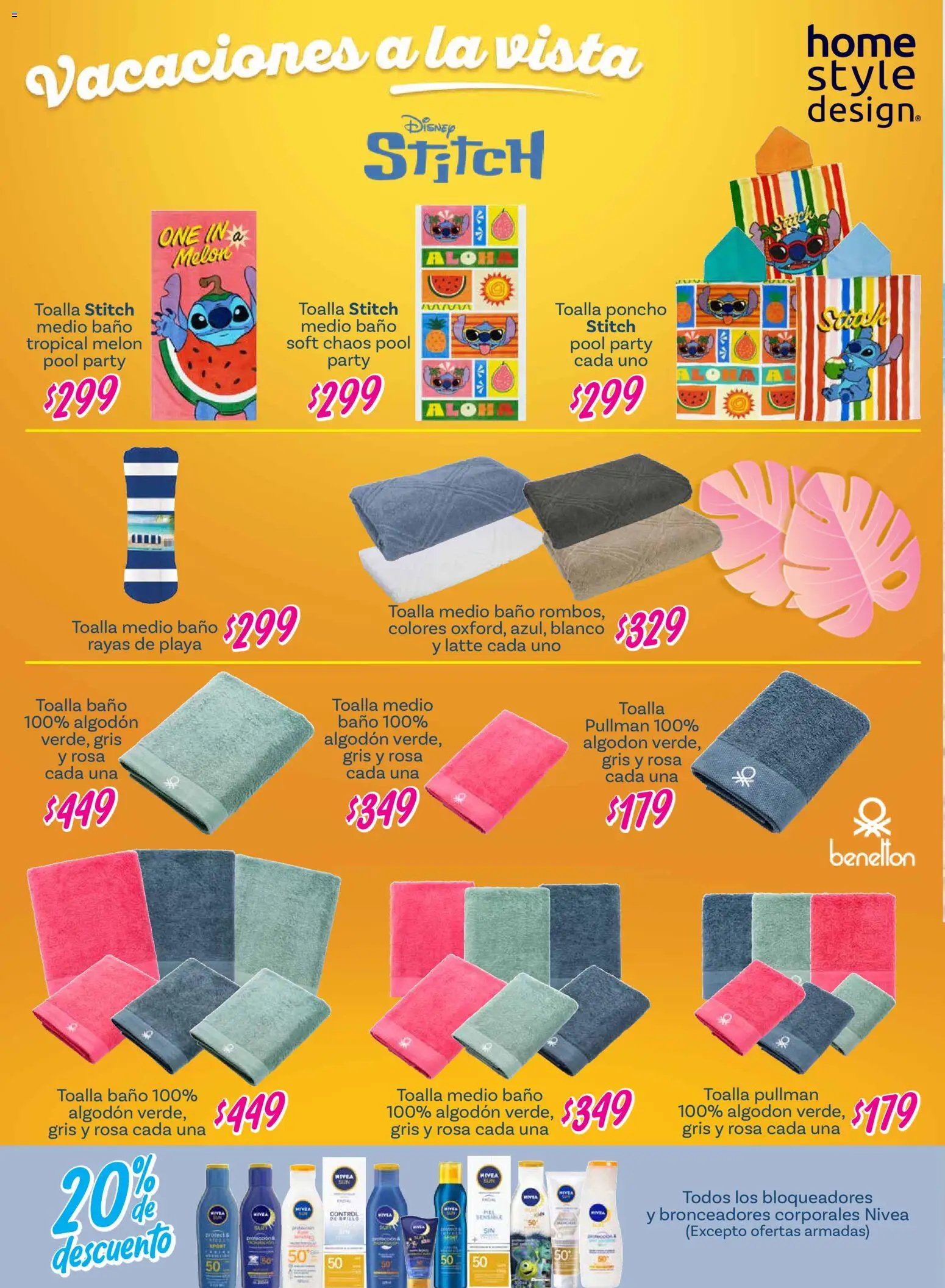 Nuevas ofertas de Soriana válidas en toda la República Mexicana desde el 26.02.2026. ¡Encuentra las mejores ofertas en Soriana - Vacaciones a la vista Híper Nacional! | Página: 12 | Productos: Melón, Toalla, Algodón, Baño