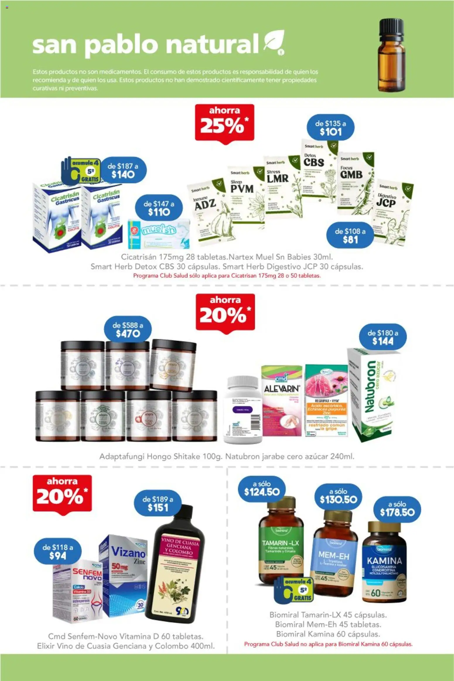 Nuevas ofertas de Farmacia San Pablo válidas en toda la República Mexicana desde el 15.02.2026. ¡Encuentra las mejores ofertas en Farmacia San Pablo catálogo! | Página: 8