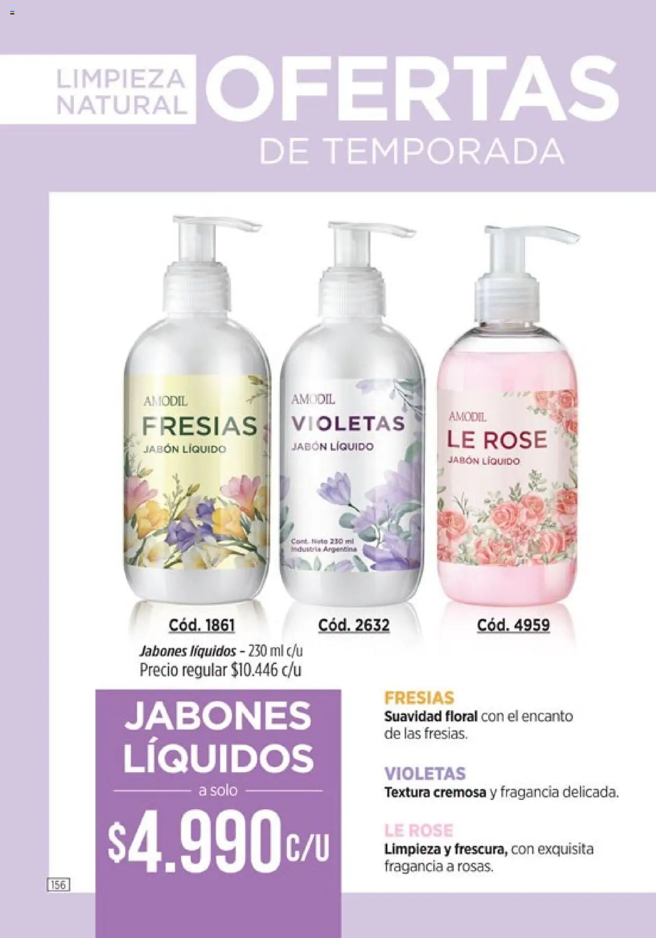 Catálogo Amodil Campaña 16 │ válido desde el 01.10.2025 | Página: 156 | Productos: Fragancia, Jabón líquido, Jabón
