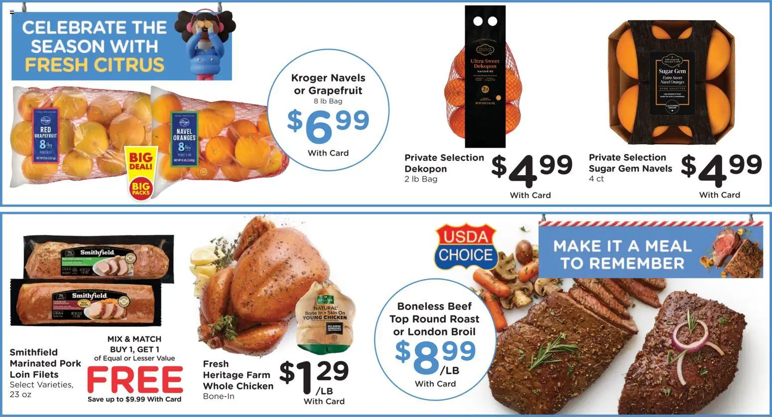 Baker's Weekly Ad - valid from 14.01.2026 | Page: 10 | Products: Pork, Grapefruit, Sugar, Bag
