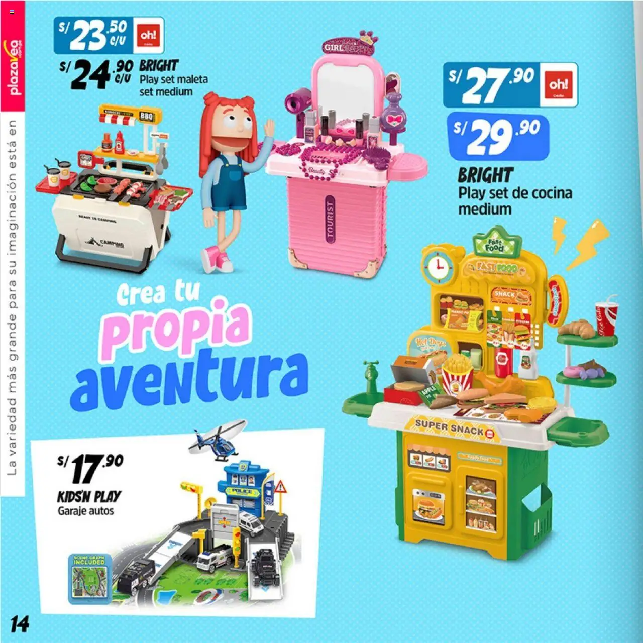 Catálogo Plaza Vea válido desde 01.08.2025 | Página: 14 | Productos: Maleta, Cocina