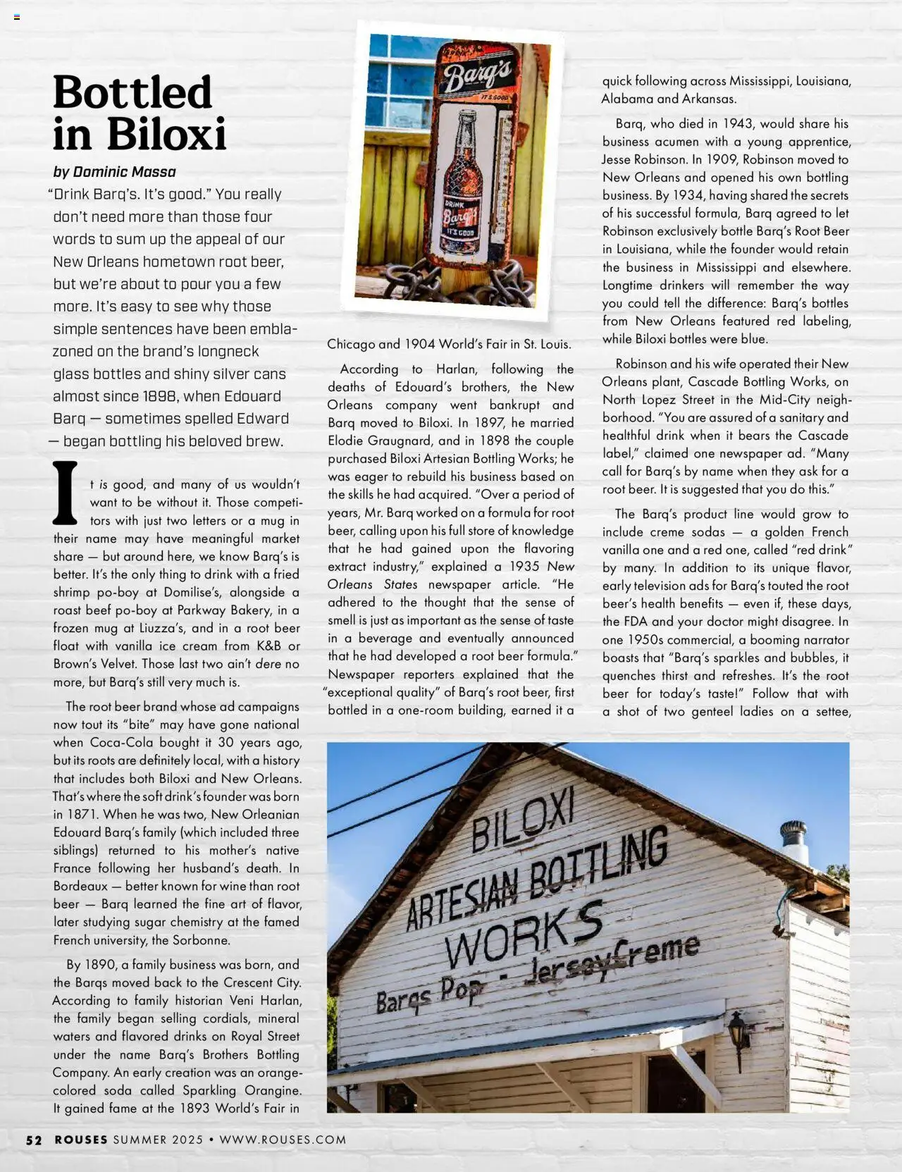 Rouses Magazine Summer 2025 - valid from 01.09.2025 | Page: 54 | Products: Wine, Beer, Cream, Television