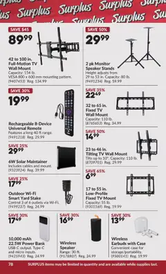 Preview of Princess Auto - 2 Week Sale! from shop Princess Auto valid from 07.10.2025 | Page: 84 | Products: Monitor, Tv, Case, Speaker