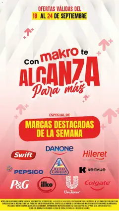 Vista previa Makro ofertas válido desde el 18.09.2025