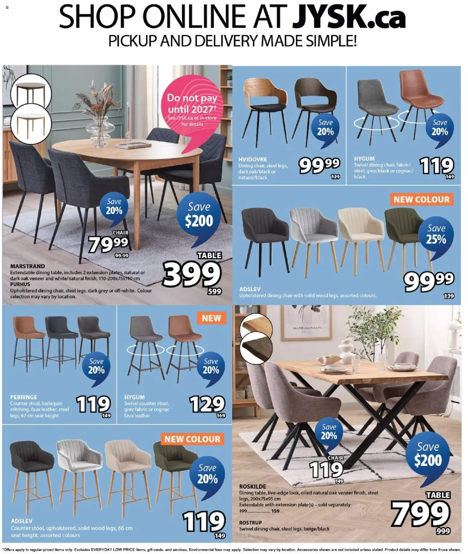 JYSK flyer valid from 20.11.2025 | Page: 6 | Products: Table, Chair