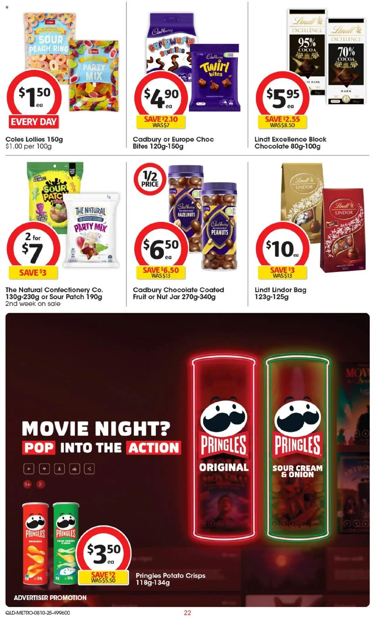 Coles catalogue - valid from 08.10.2025 | Page: 22 | Products: Cocoa, Sour cream, Peach, Bag