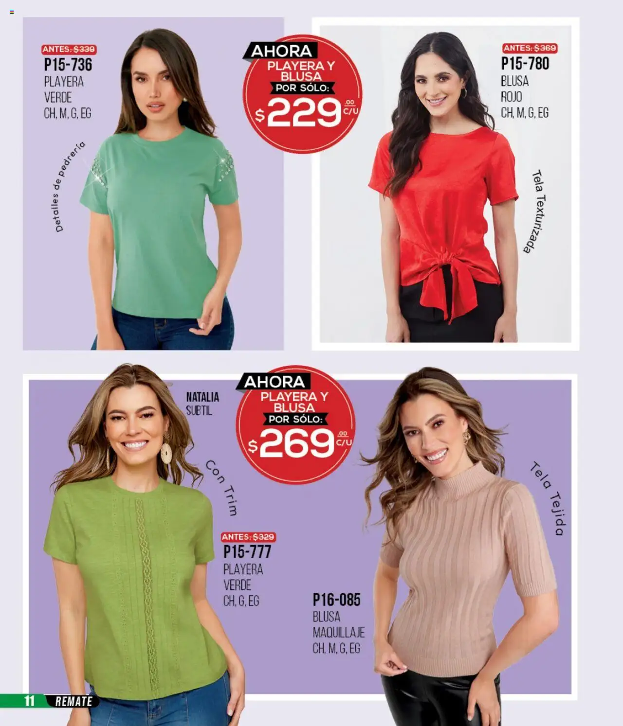 Nuevas ofertas de Cklass válidas en toda la República Mexicana desde el 13.08.2025. ¡Encuentra las mejores ofertas en Cklass - Catálogo Remate Total Calzado! | Página: 195 | Productos: Blusa, Playera, Maquillaje