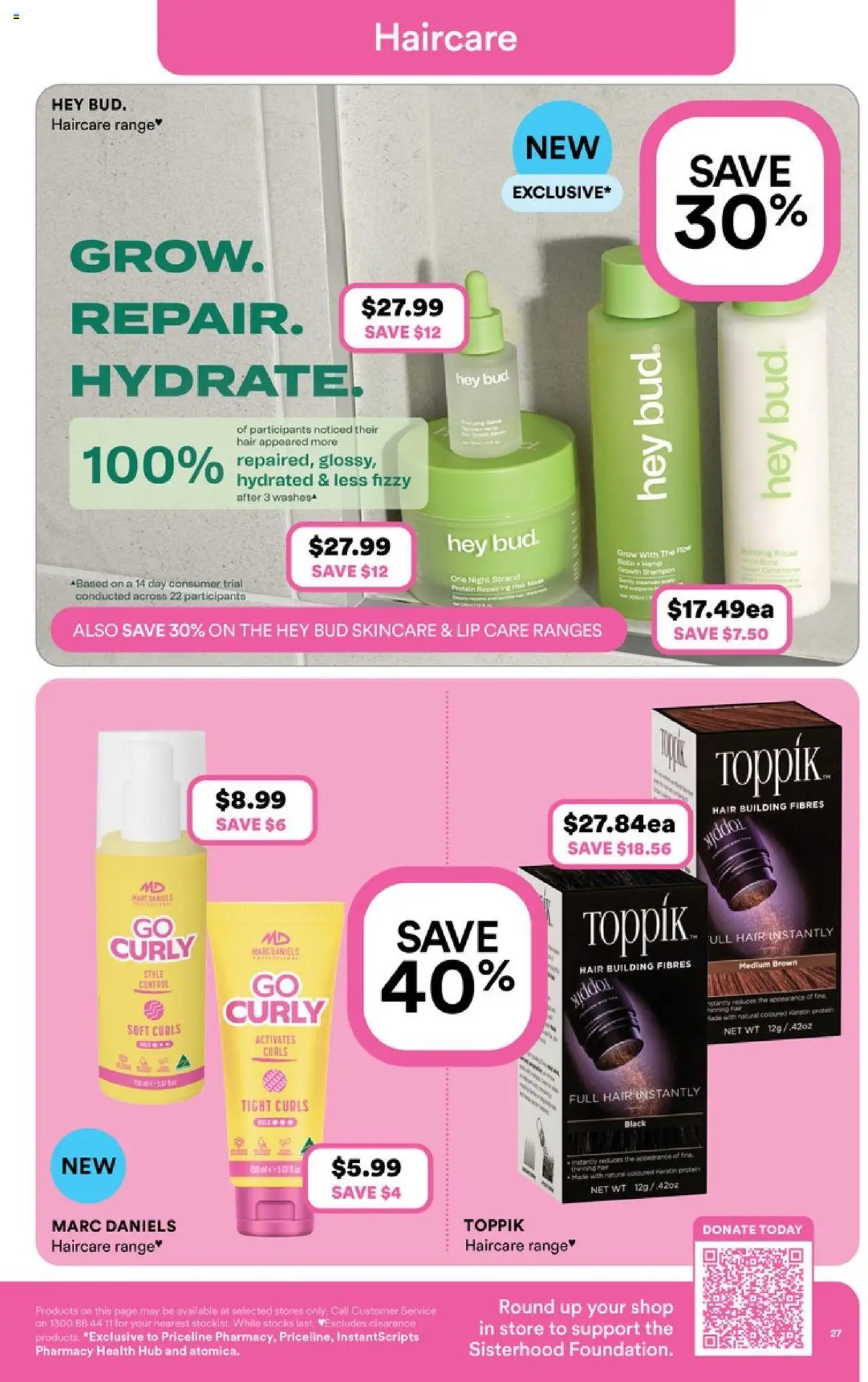 Priceline Pharmacy catalogue - valid from 02.07.2025 | Page: 27 | Products: Conditioner, Mask, Curly, Lip care