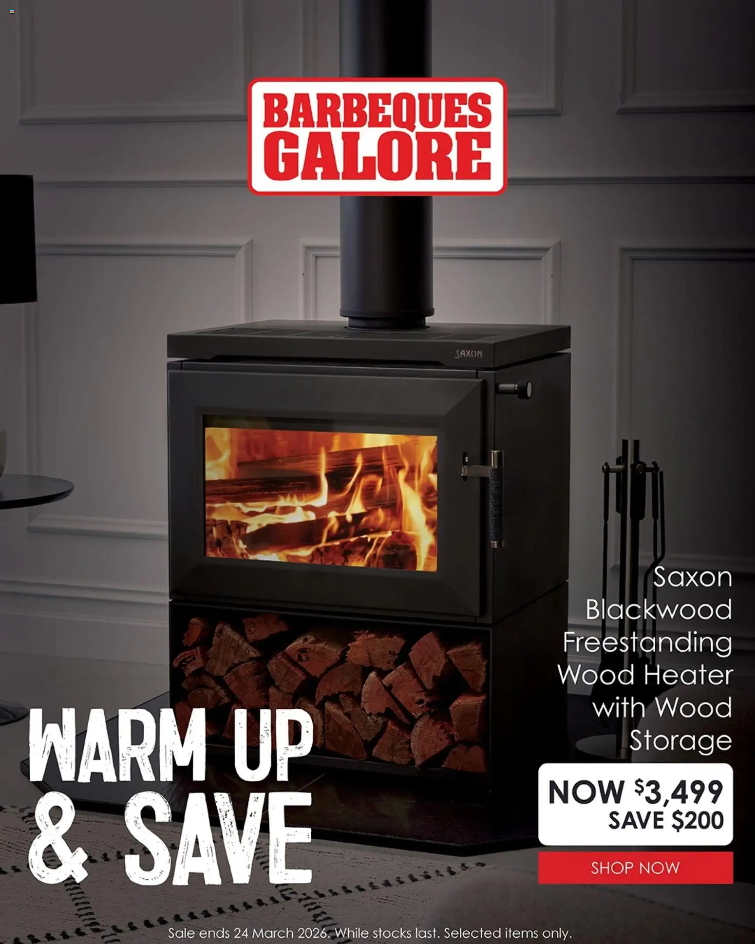 Barbeques Galore catalogue - valid from 17.03.2026 | Page: 3 | Products: Heater, Wood