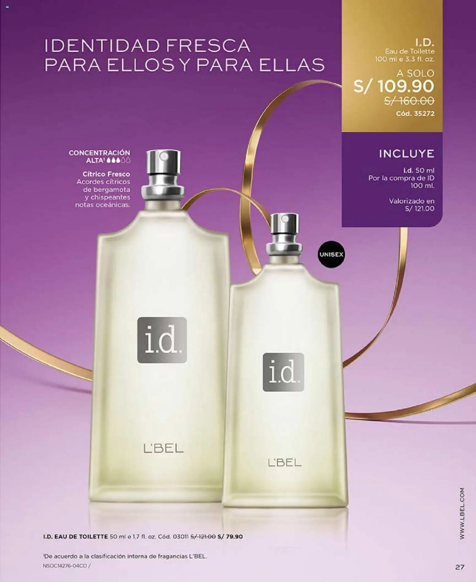 Catálogo L'Bel válido desde 17.01.2026 | Página: 27 | Productos: EAU de Toilette