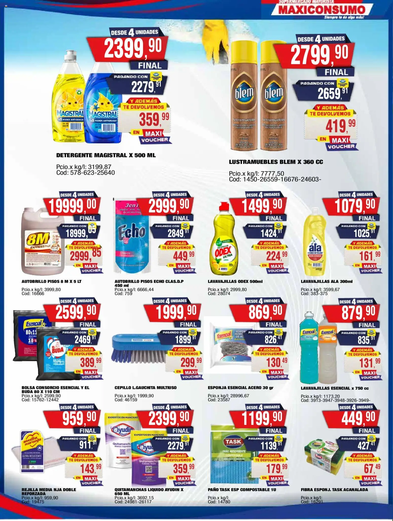 Maxiconsumo ofertas │ válido desde el 24.11.2025 | Página: 24 | Productos: Lustramuebles, Lavavajillas, Esponja, Té