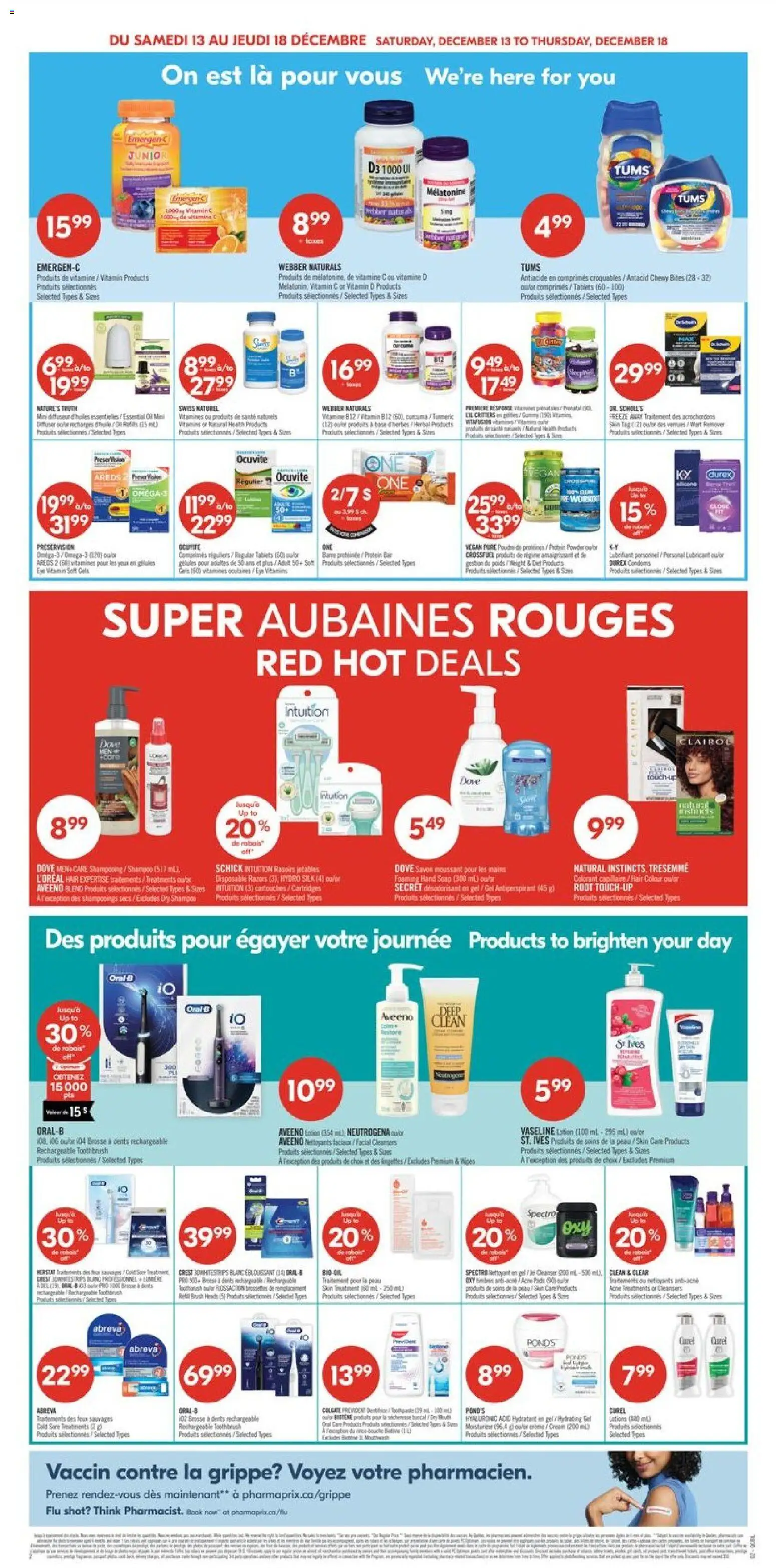 Pharmaprix flyer valid from 12.12.2025 | Page: 13 | Products: Cream, Shampoo, Antiperspirant, Toothpaste