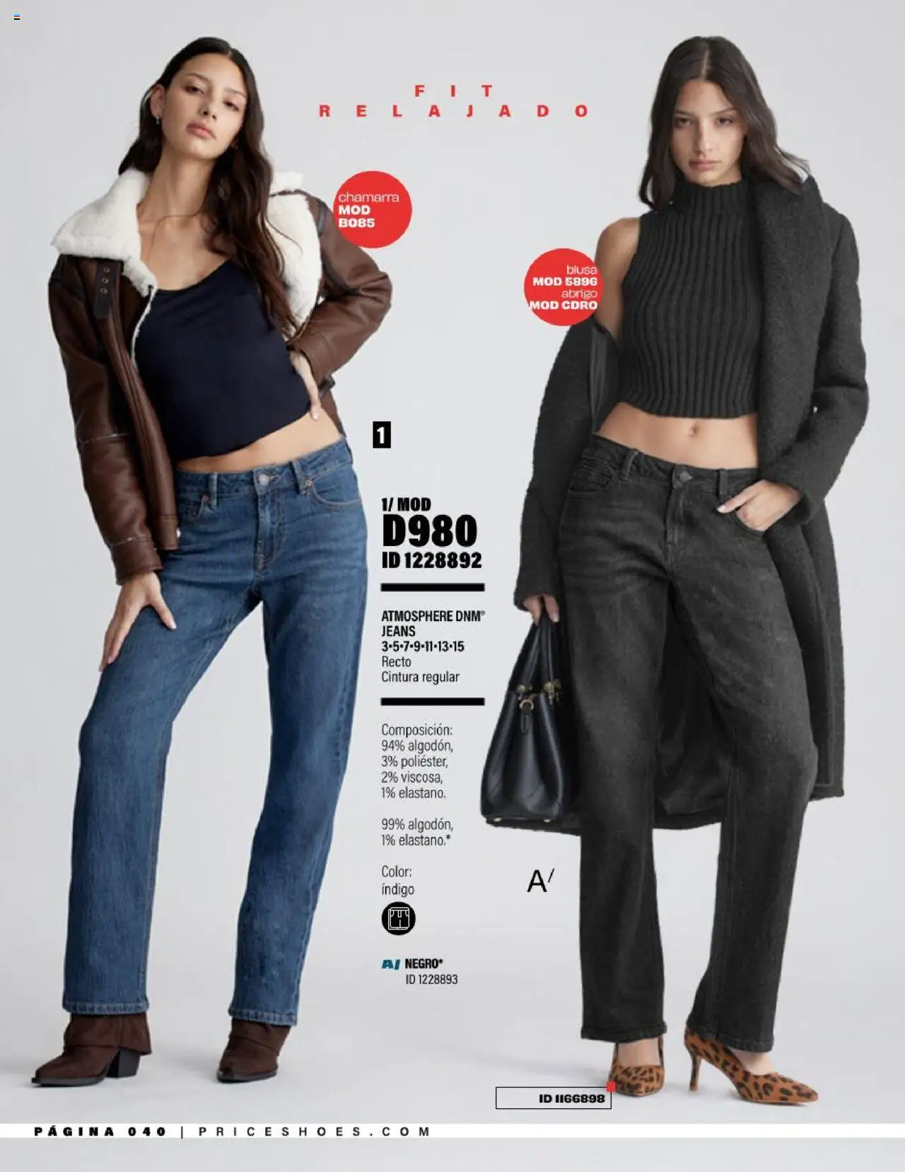 Nuevas ofertas de Price Shoes válidas en toda la República Mexicana desde el 05.08.2025. ¡Encuentra las mejores ofertas en Price Shoes - Catálogo Jeans ! | Página: 40 | Productos: Blusa, Abrigo
