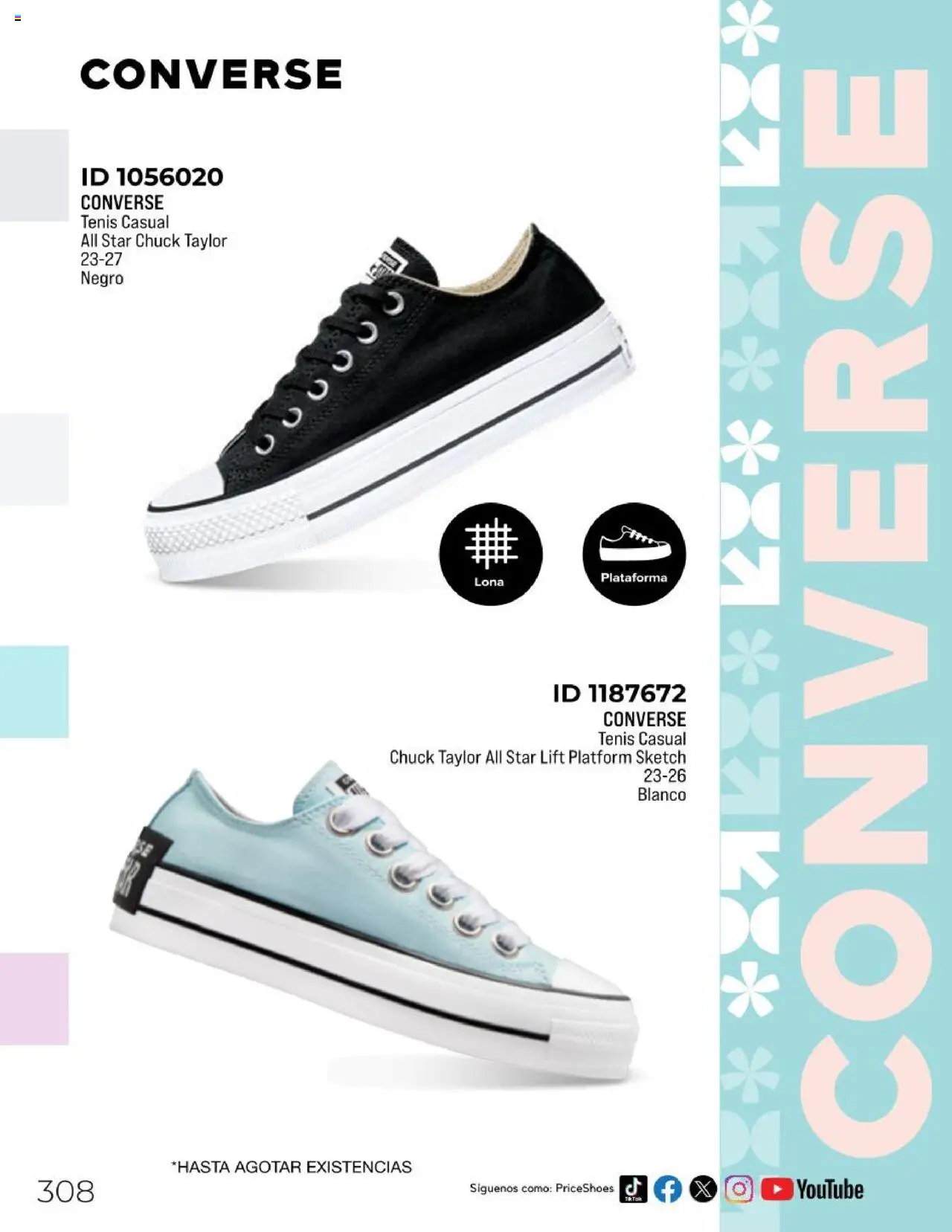 Nuevas ofertas de Price Shoes válidas en toda la República Mexicana desde el 05.05.2025. ¡Encuentra las mejores ofertas en Price Shoes catálogo Todo En 1 2025! | Página: 306 | Productos: Tenis, Lona