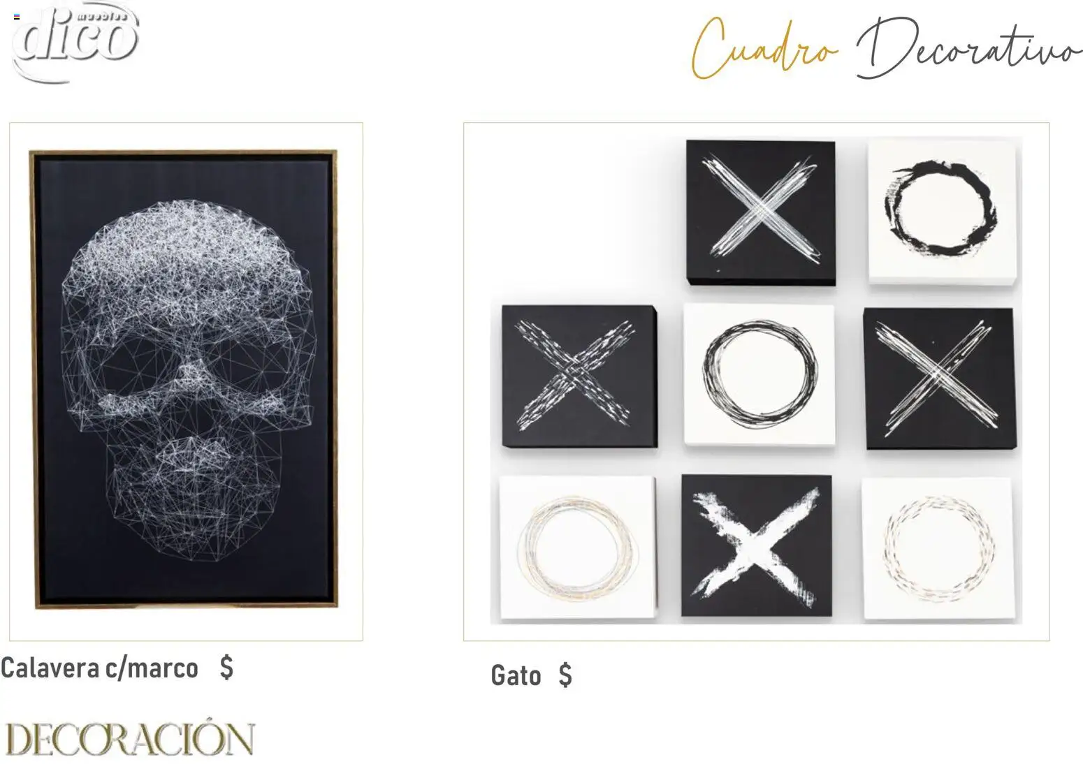 Nuevas ofertas de Muebles Dico válidas en toda la República Mexicana desde el 09.12.2025. ¡Encuentra las mejores ofertas en Muebles Dico catálogo Decoración! | Página: 18 | Productos: Cuadro