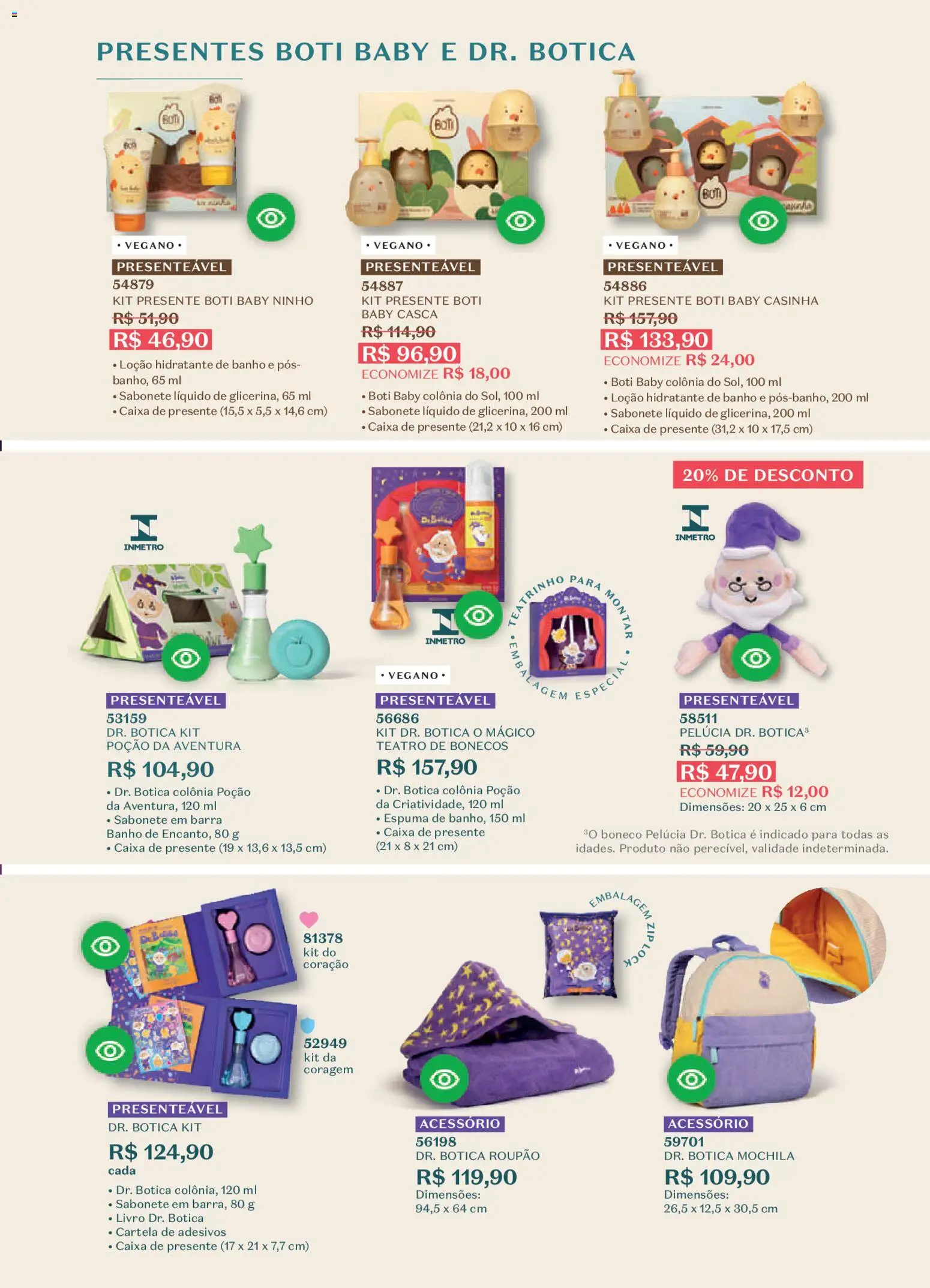 O Boticário Folheto - válido de 23.03.2026 | Página: 180 | Produtos: Caixa, Pelúcia, Mochila, Sabonete líquido