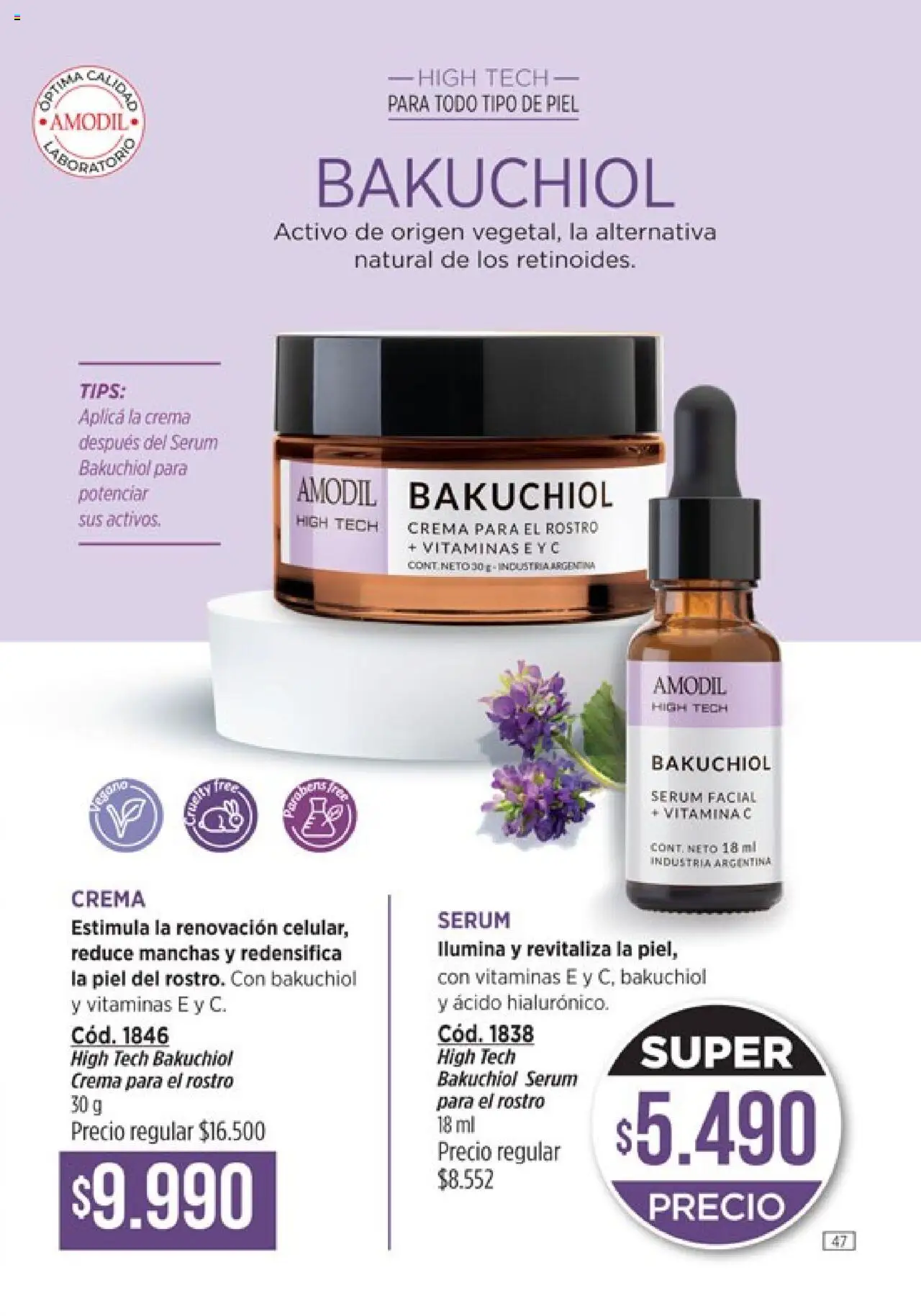 Catálogo Amodil Campaña 11 │ válido desde el 13.06.2025 | Página: 47 | Productos: Vitaminas, Serum, Crema
