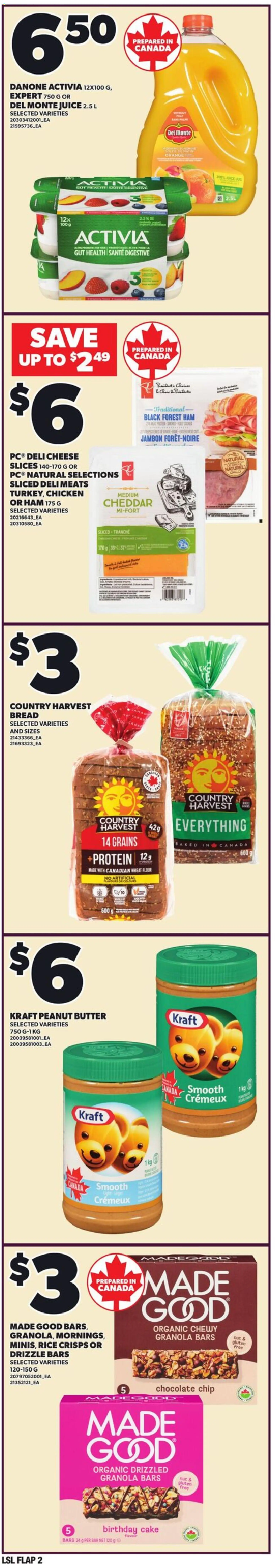 Loblaws flyer valid from 08.01.2026 | Page: 2 | Products: Rice, Butter, Bread, Juice