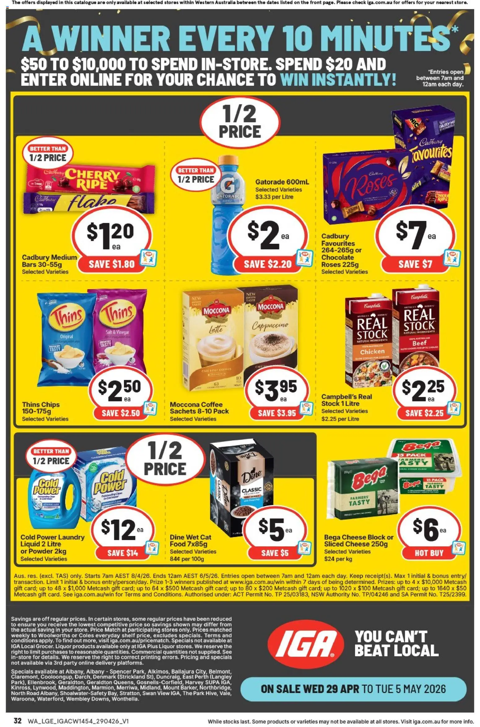 IGA catalogue - valid from 29.04.2026 | Page: 33 | Products: Chocolate, Chicken, Beef, Chips