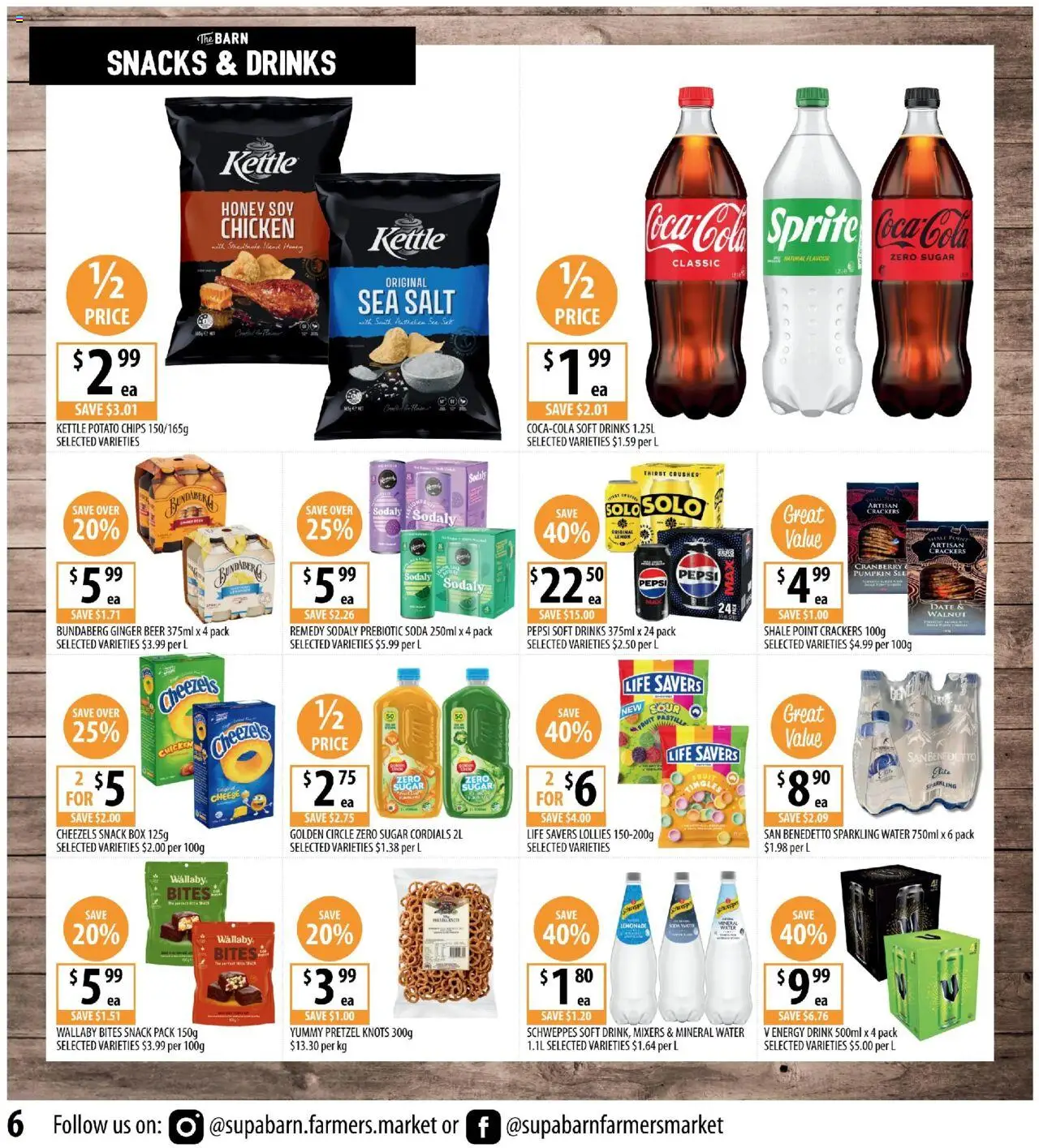Supabarn catalogue - valid from 10.09.2025 | Page: 6 | Products: Box, Crackers, Coca Cola, Pepsi