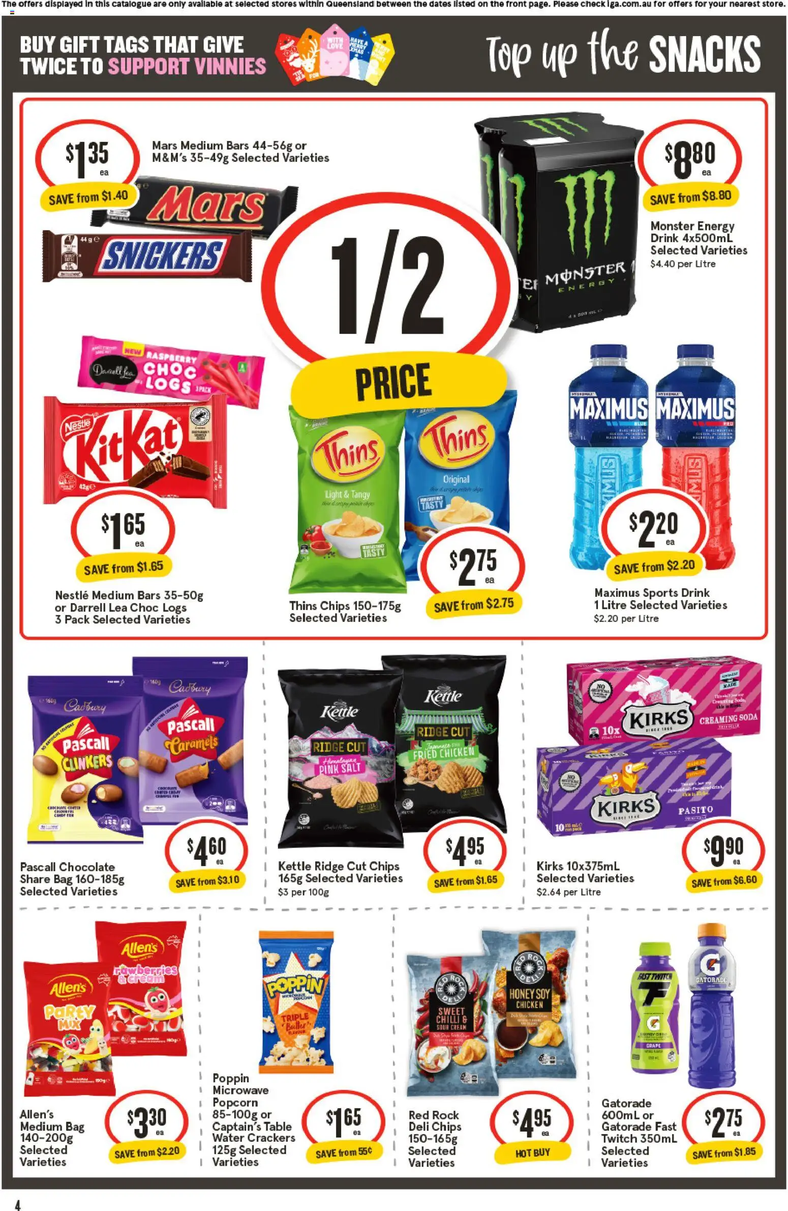 IGA catalogue - valid from 12.11.2025 | Page: 4 | Products: Honey, Chilli, Raspberry, Microwave