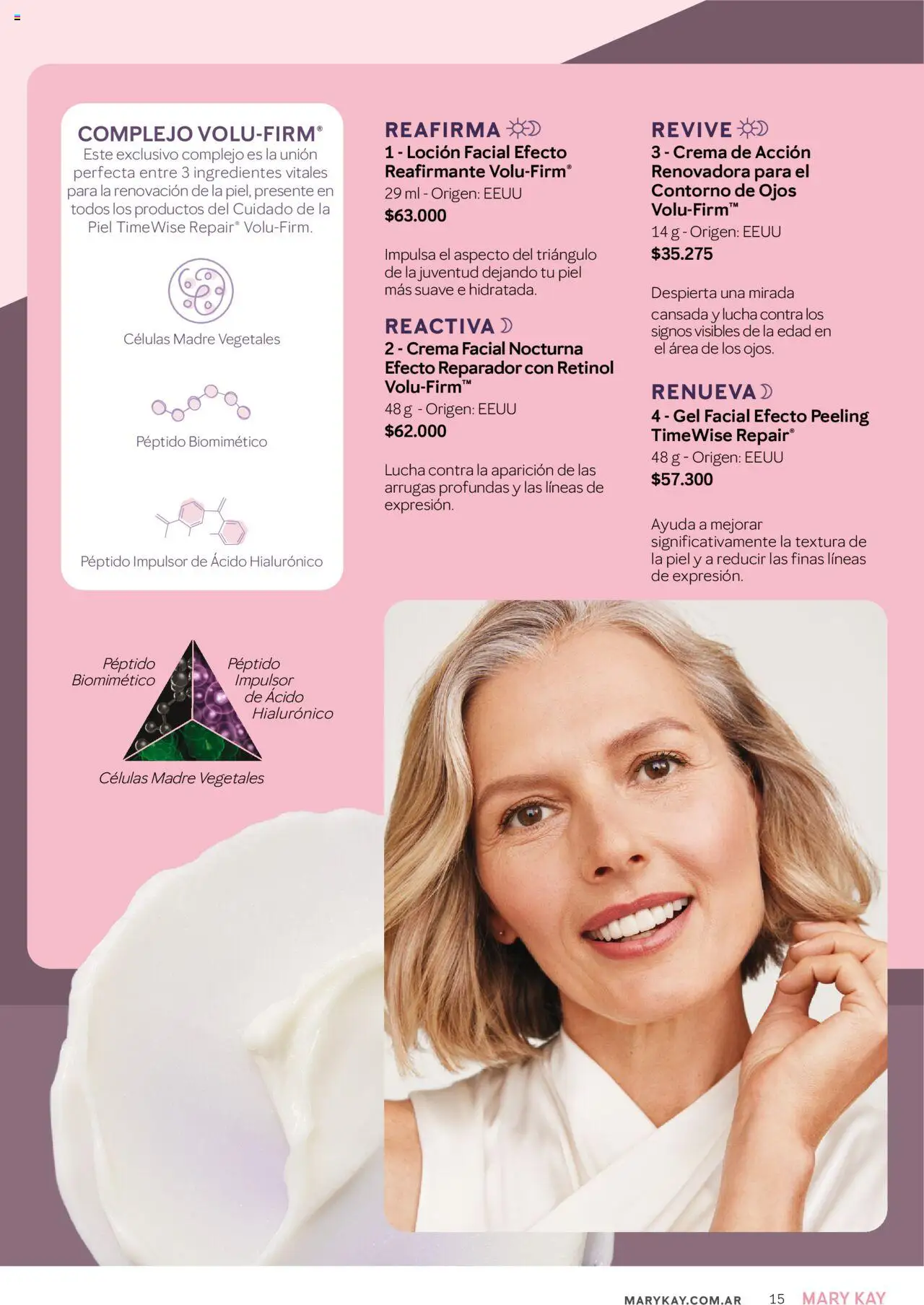 Mary Kay catálogo │ válido desde el 04.04.2025 | Página: 15 | Productos: Contorno de ojos, Contorno, Loción, Crema