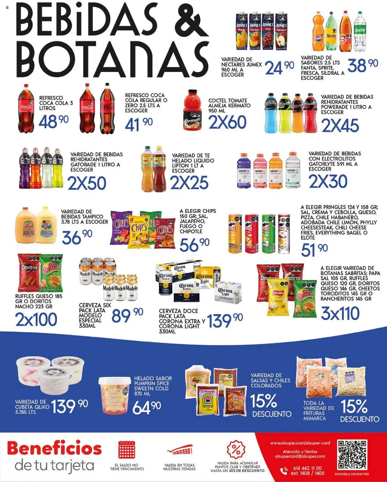 Nuevas ofertas de Alsuper válidas en toda la República Mexicana desde el 07.10.2025. ¡Encuentra las mejores ofertas en Alsuper - Folleto Durango! | Página: 7 | Productos: Papa, Refresco, Crema, Mango