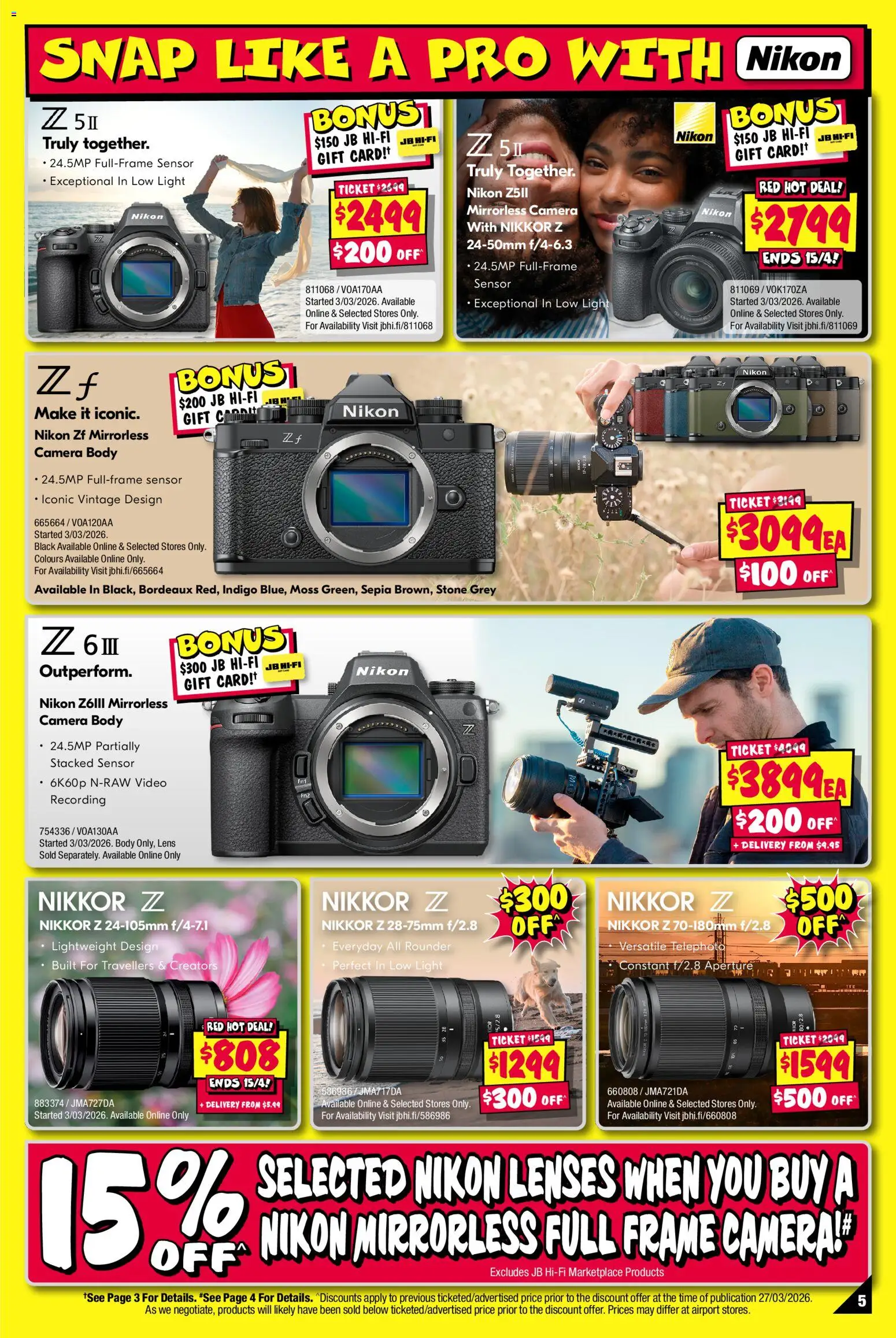 JB Hi-Fi catalogue - valid from 02.04.2026 | Page: 5 | Products: Light, Camera