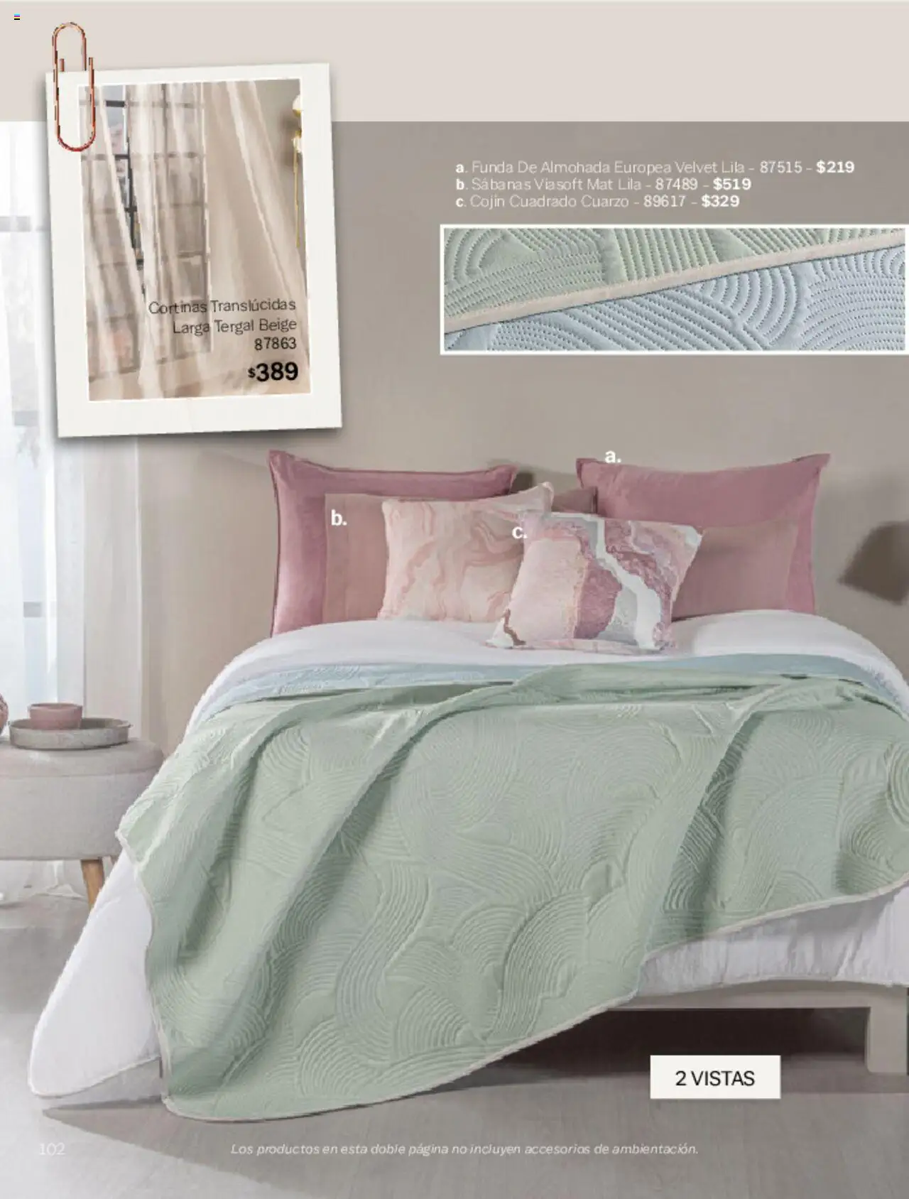 Nuevas ofertas de Vianney válidas en toda la República Mexicana desde el 07.03.2025. ¡Encuentra las mejores ofertas en Vianney catálogo Primavera! | Página: 104 | Productos: Funda, Funda de almohada, Almohada, Sabanas