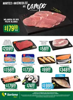 Vista previa de Soriana - Martes y Miércoles del Campo Súper: Saltillo y Torreón , nuevo folleto de la tienda, válido en México a partir del 06.01.2026 | Página: 4 | Productos: Pollo, Milanesa, Cerdo, Res