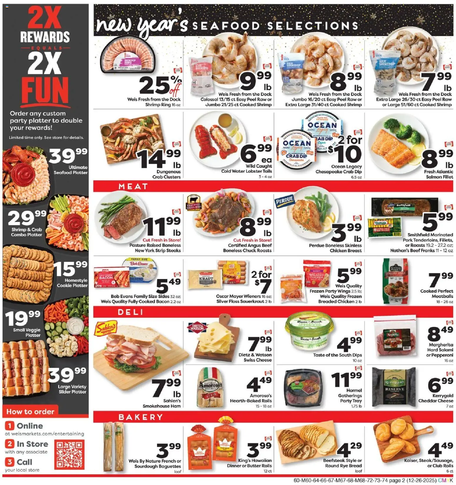 Weis Weekly Circular - MD - valid from 26.12.2025 | Page: 2 | Products: Butter, Bread, Pork, Water