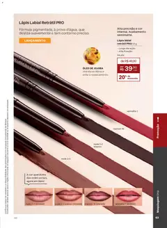 Natura - Ciclo 04/2026 - Pré-Visualização do folheto da loja Natura, válido de 19.02.2026 | Página: 63 | Produtos: Maquiagem, Lápis, Óleo