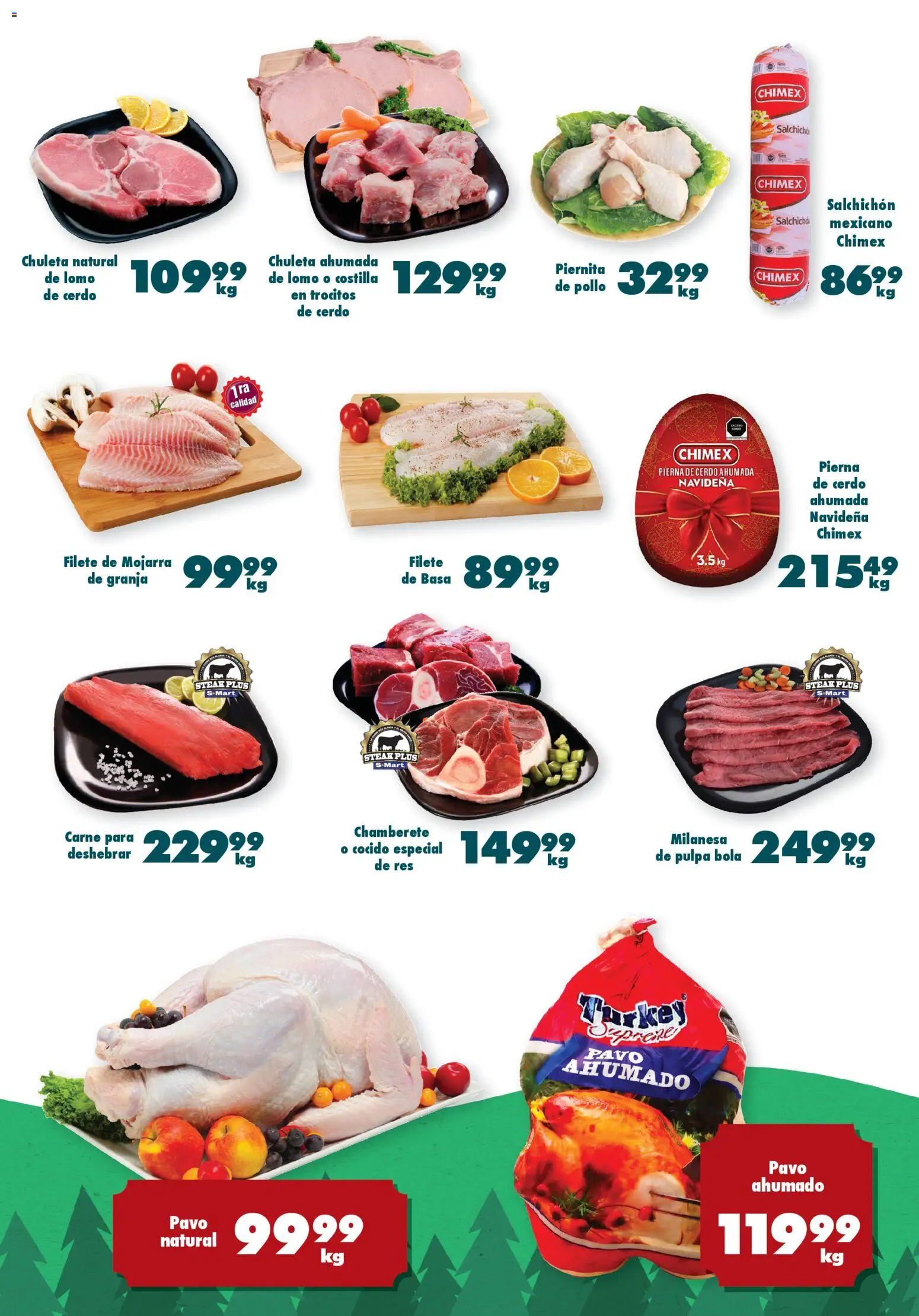 Nuevas ofertas de S-Mart válidas en toda la República Mexicana desde el 25.11.2025. ¡Encuentra las mejores ofertas en S-Mart folleto Chihuahua! | Página: 4 | Productos: Pollo, Milanesa, Cerdo, Res