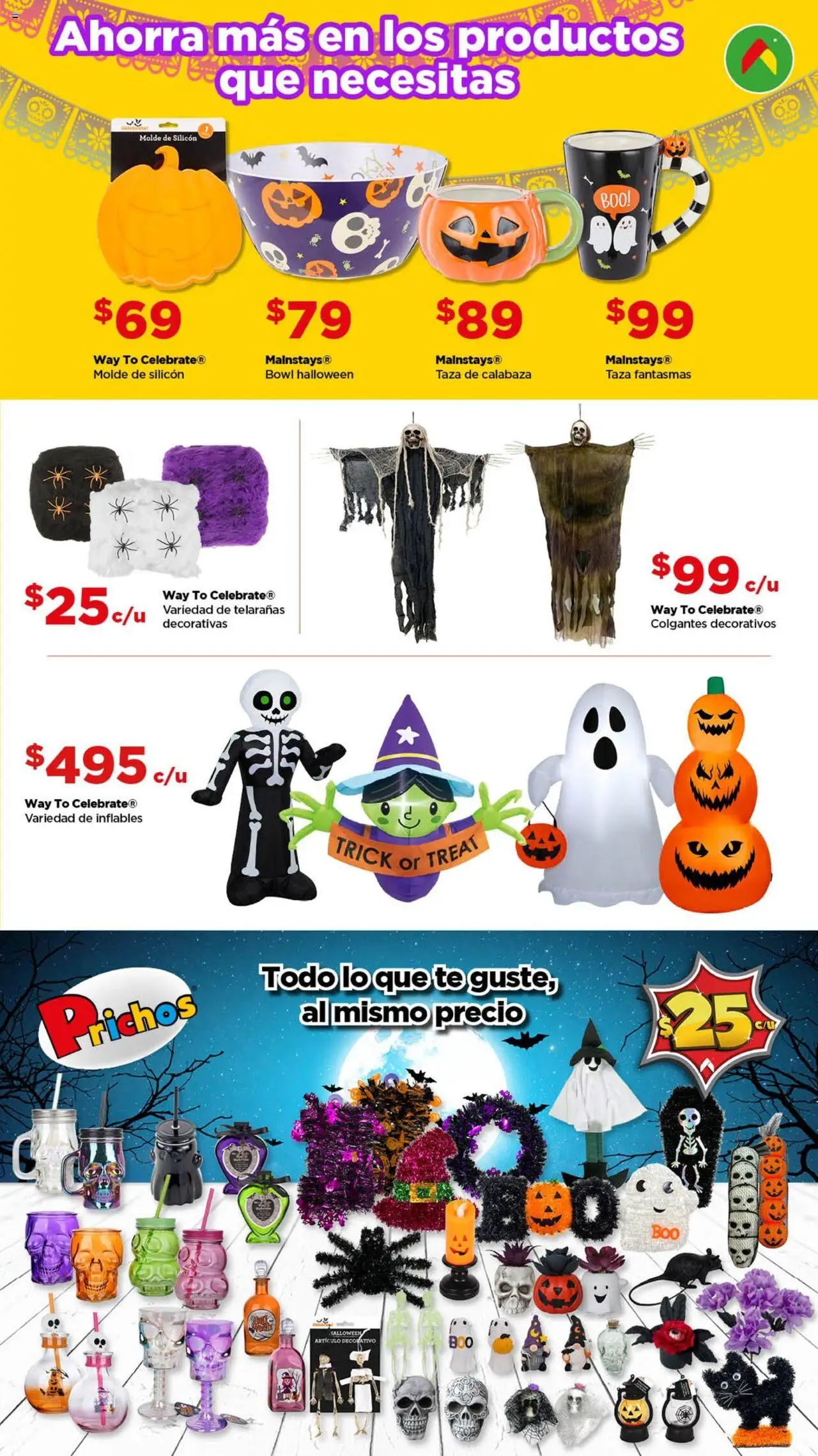 Nuevas ofertas de Bodega Aurrerá válidas en toda la República Mexicana desde el 17.09.2025. ¡Encuentra las mejores ofertas en Bodega Aurrerá - Folleto Día de Muertos! | Página: 4 | Productos: Taza, Bowl, Molde, Té