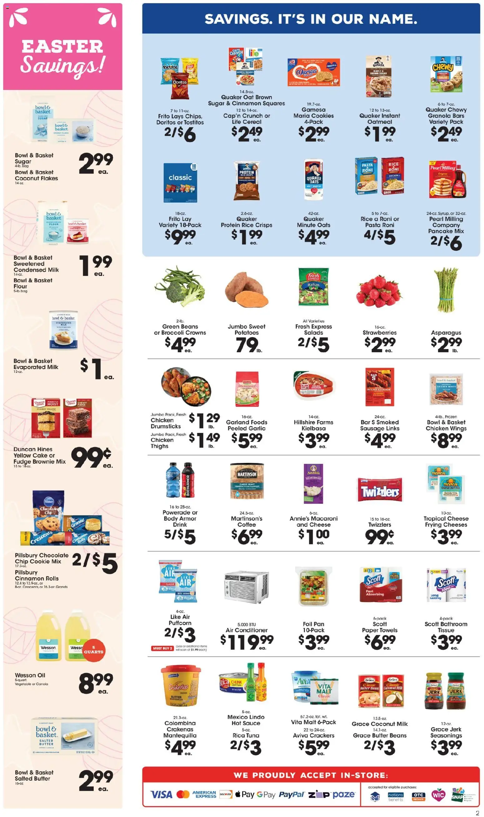 Price Rite Weekly Ad - valid from 26.03.2026 | Page: 4 | Products: Oil, Chocolate, Strawberries, Flakes
