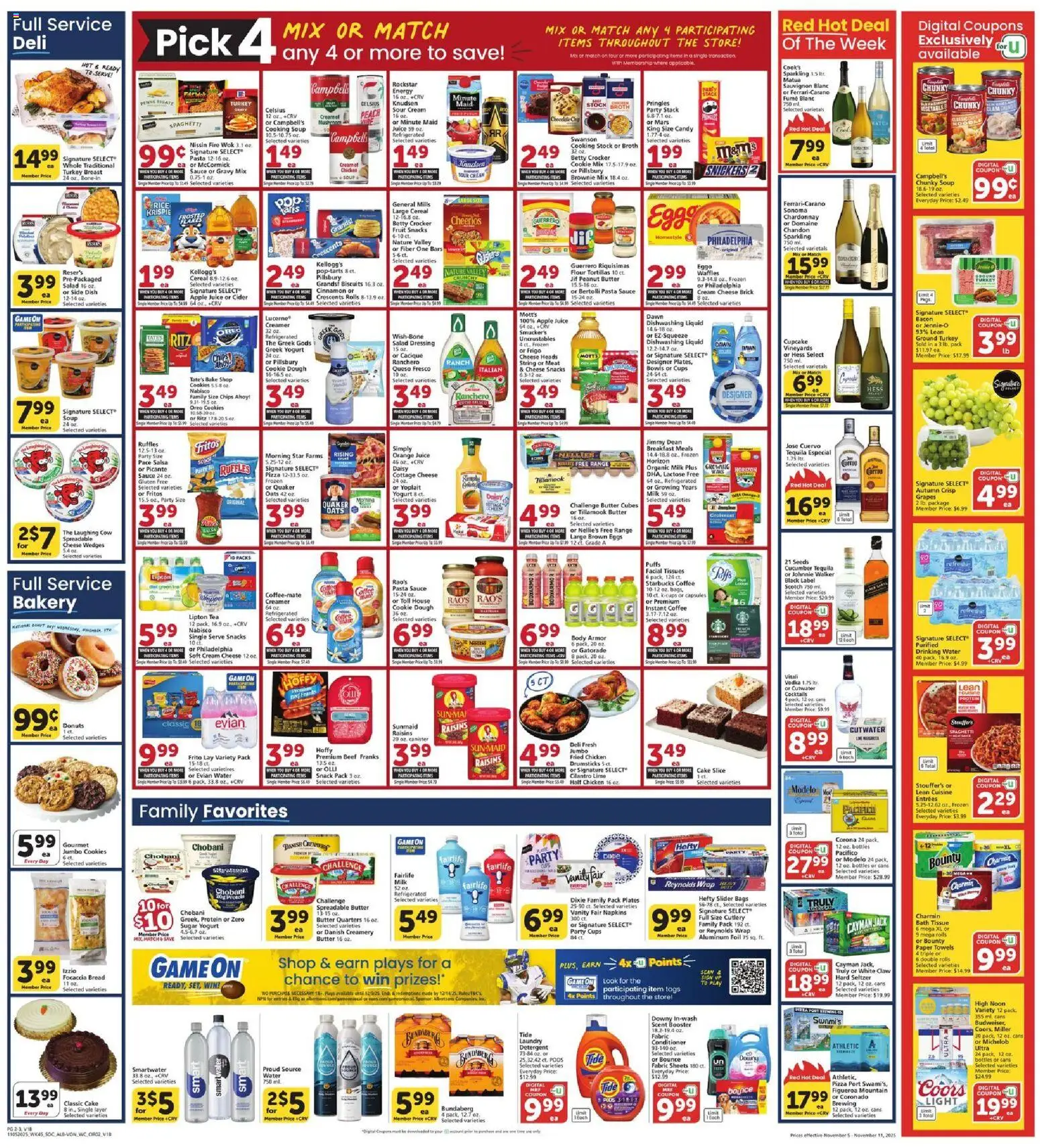 Vons Weekly Ad - valid from 05.11.2025 | Page: 2 | Products: Chocolate, Sour cream, Cream, Game