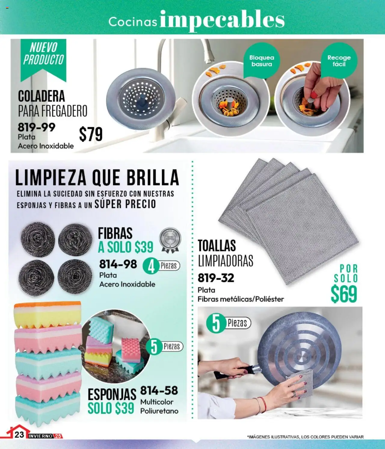 Nuevas ofertas de Cklass válidas en toda la República Mexicana desde el 15.09.2025. ¡Encuentra las mejores ofertas en Cklass - Catálogo Home Invierno ! | Página: 46 | Productos: Toallas