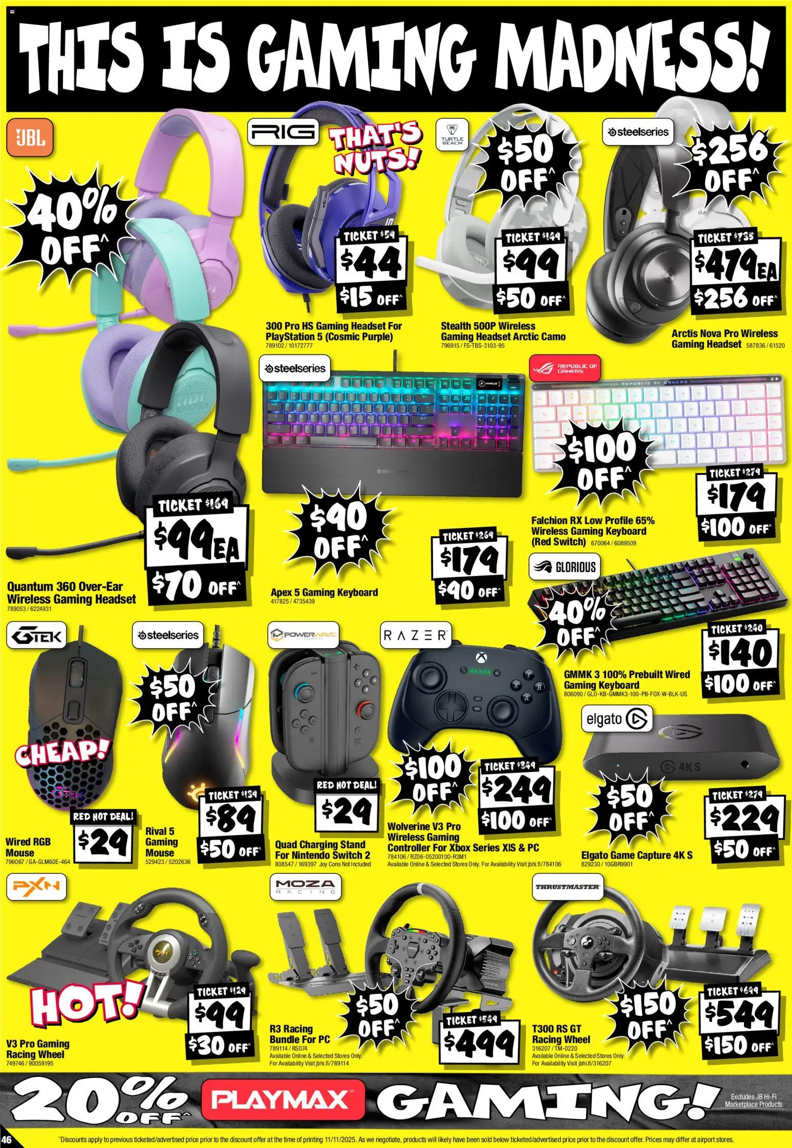 JB Hi-Fi catalogue - valid from 19.11.2025 | Page: 46 | Products: Nuts, Pc, Headset, Playstation