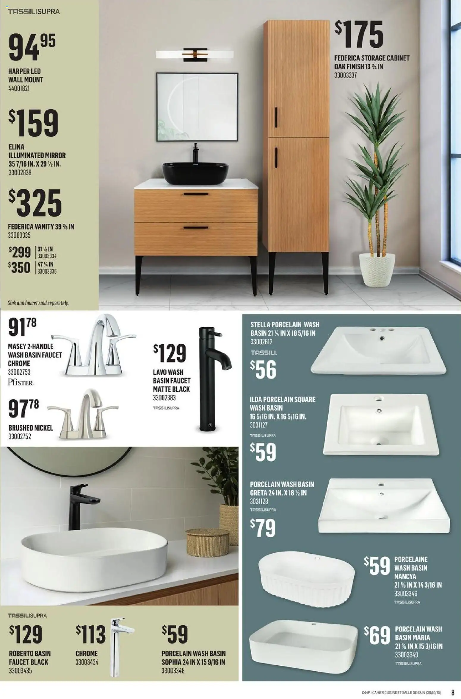 Canac flyer valid from 30.10.2025 | Page: 8 | Products: Cabinet, Mirror