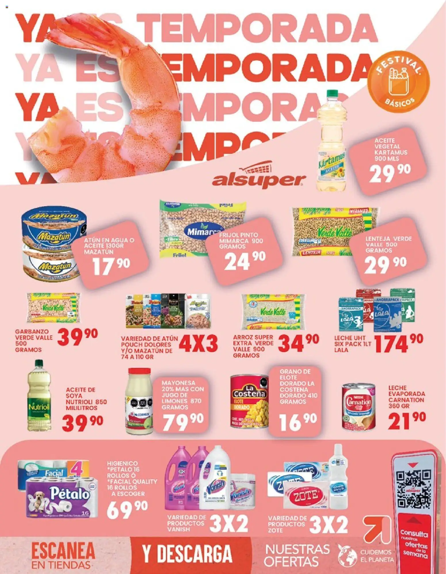 Nuevas ofertas de Alsuper válidas en toda la República Mexicana desde el 06.03.2026. ¡Encuentra las mejores ofertas en Alsuper folleto Durango! | Página: 8 | Productos: Mayonesa, Atún, Agua, Arroz
