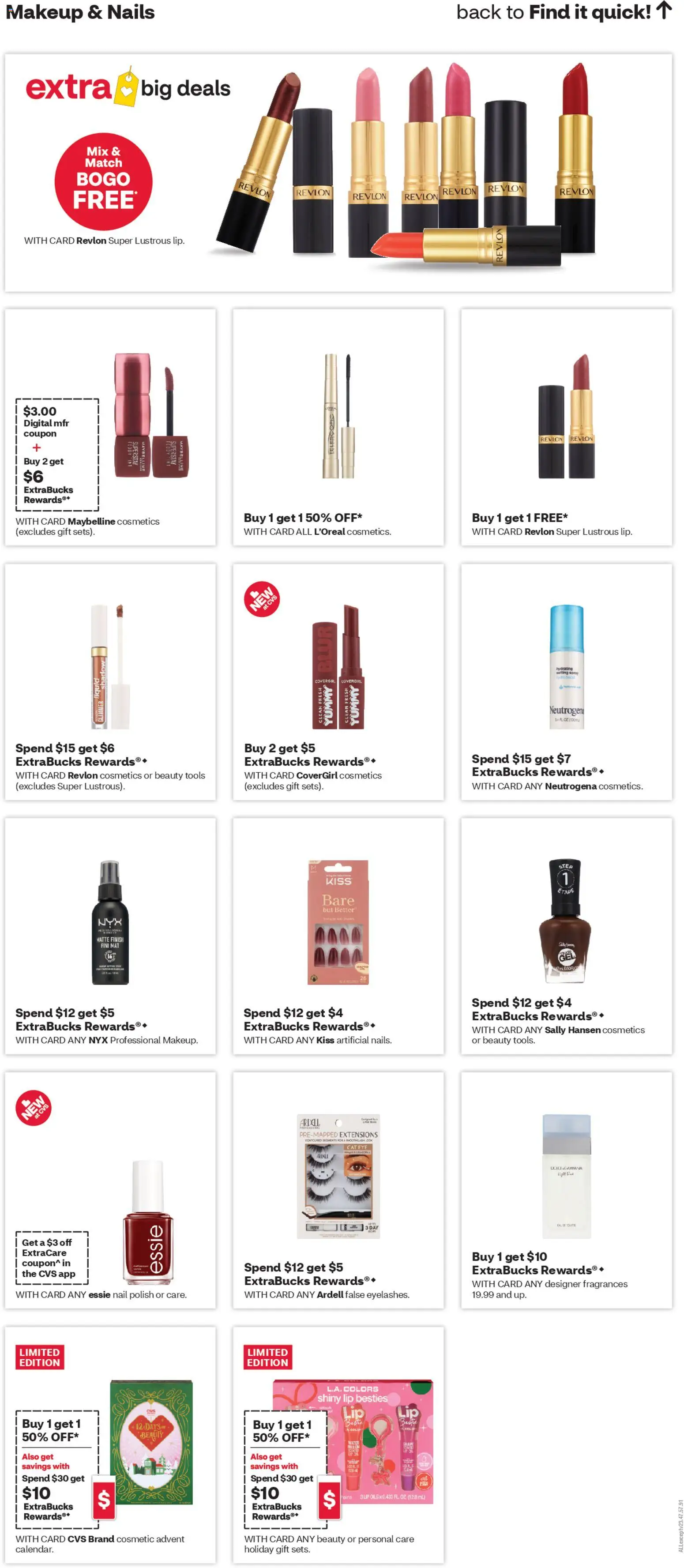 CVS Pharmacy Weekly Ad - CA - valid from 23.11.2025 | Page: 11 | Products: Nail, Setting Spray, Nail polish