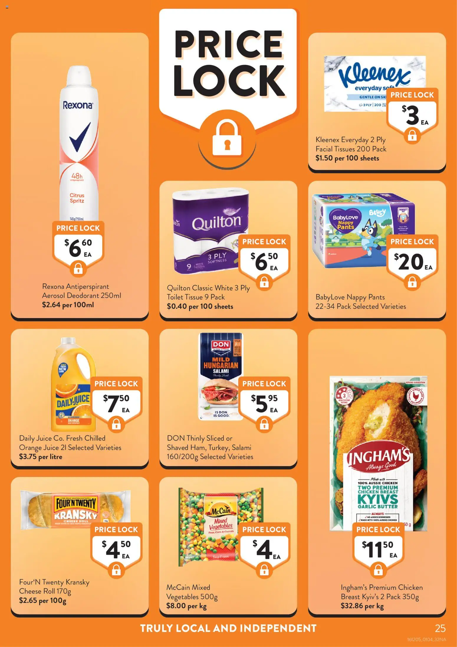Foodworks catalogue - valid from 01.04.2026 | Page: 25 | Products: Cheese, Deodorant, Carrots, Pants
